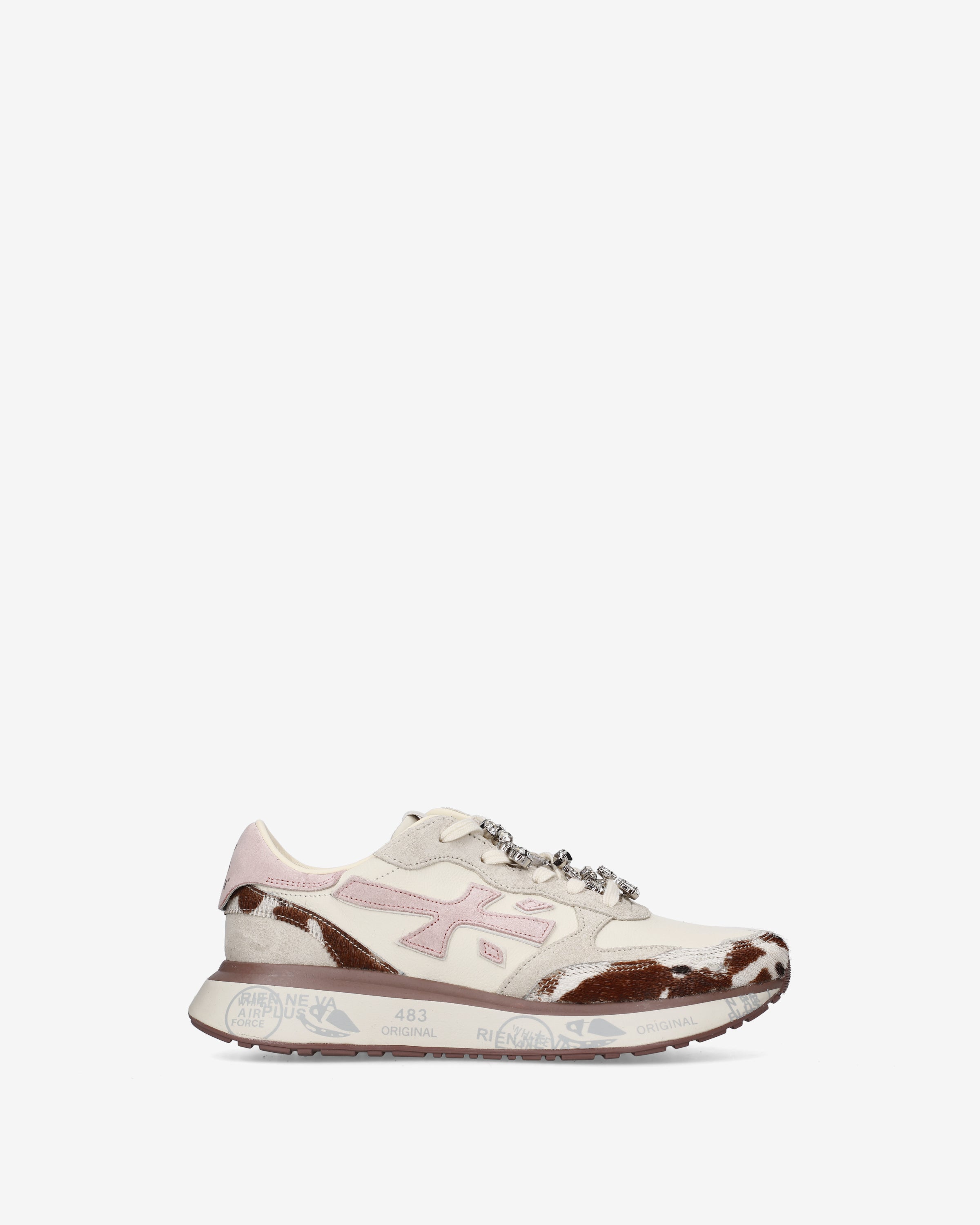 premiata-lauryn-8456k-sneaker-damen-panna-rosa-braun image 1