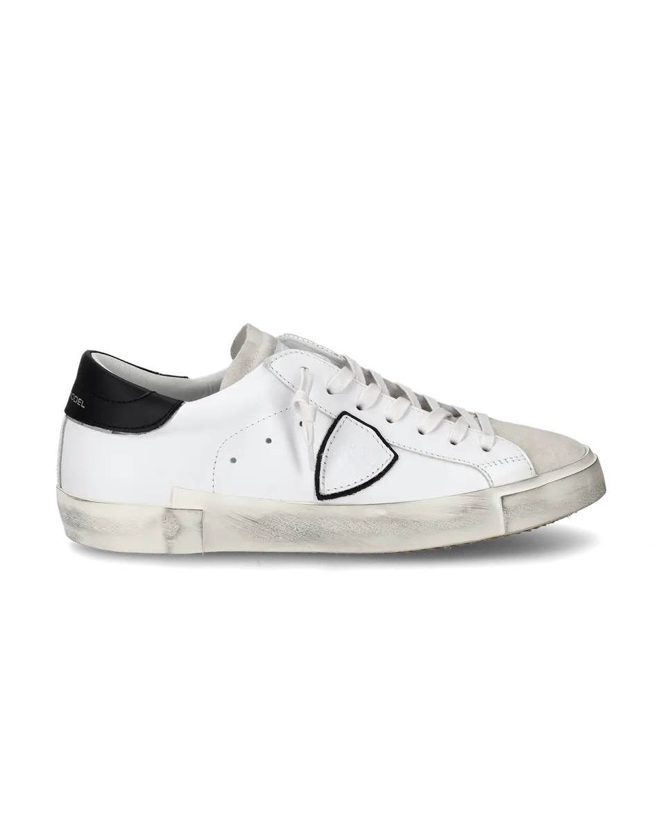 philippe-model-prsx-herren-sneaker-low-wei-schwarz image 1