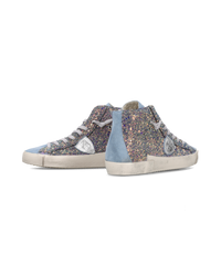 philippe-model-prsx-sneaker-damen-glitzer-hellblau-rosa image 4