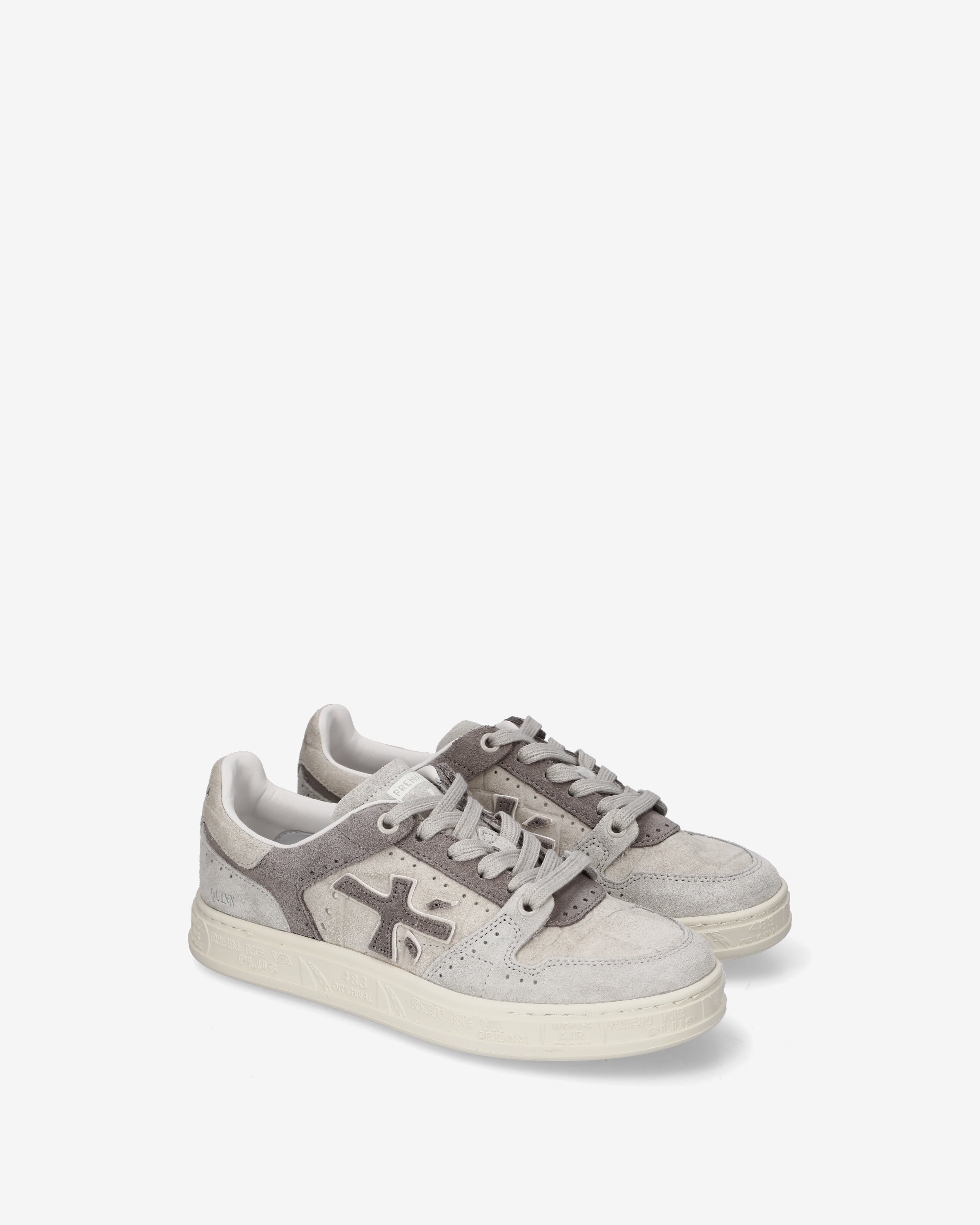 premiata-quinnd-8646-damen-sneaker-panna-grau image 2