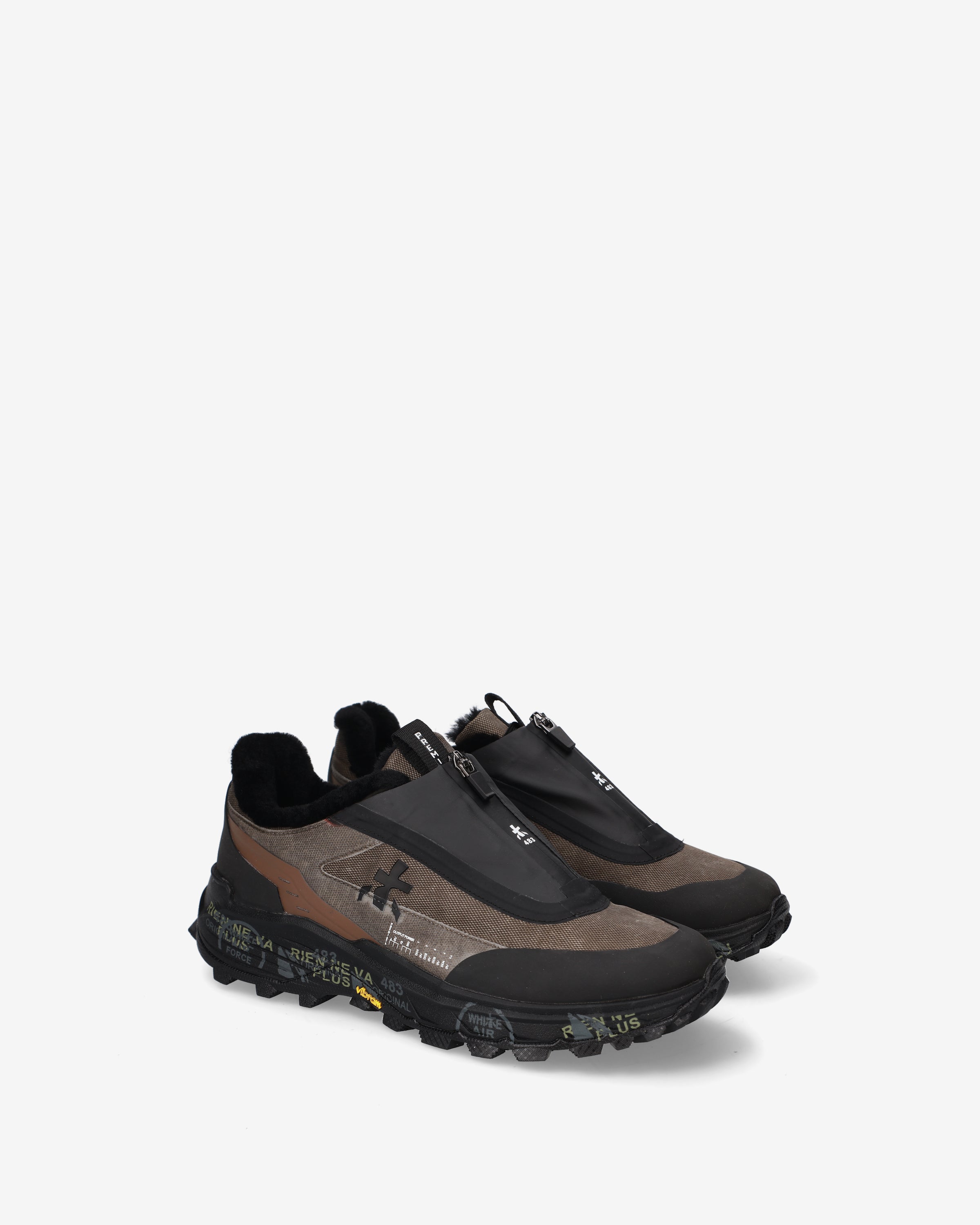 premiata-sciliar-492-herren-sneaker-vibram-schwarz-braun image 2