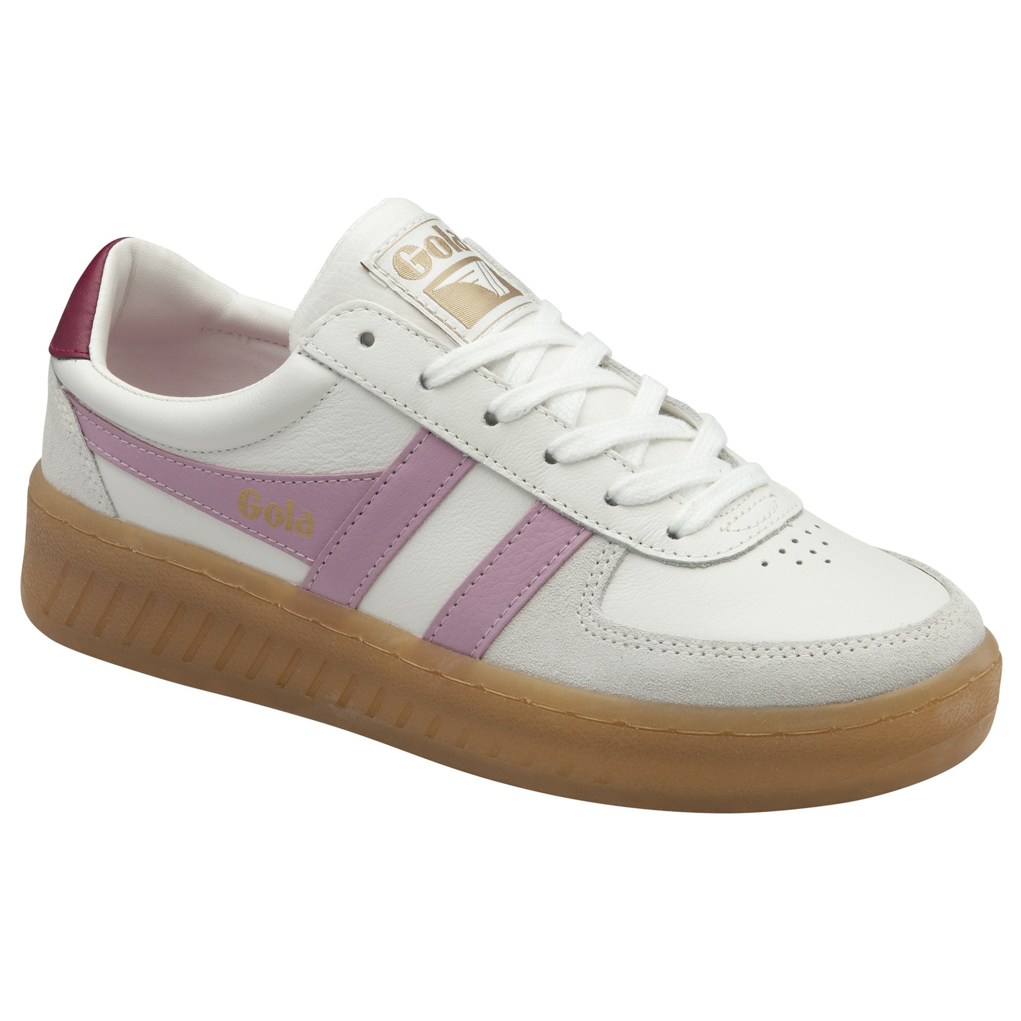 gola-grandslam-elite-trainer-f-r-damen-tennis-sneaker-wei-kirschrot-gum image 2