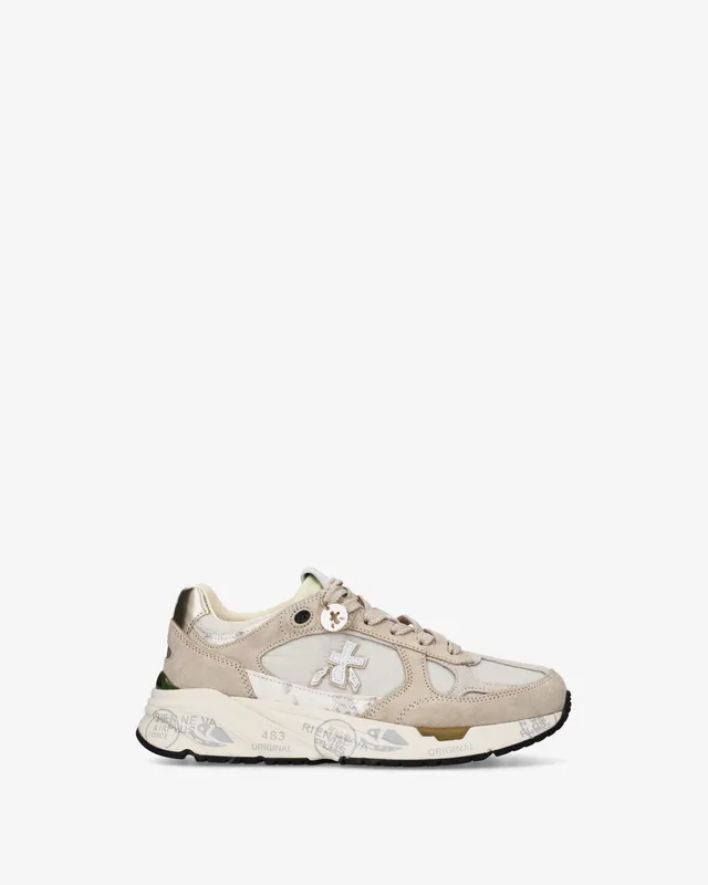 premiata-mased-8116-sneaker-damen-beige-gold-mit-python image 1