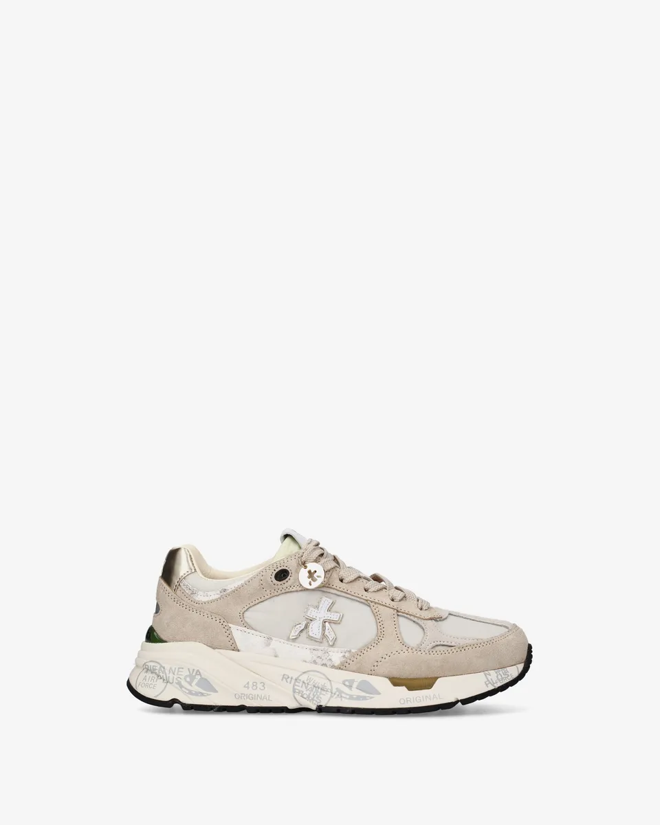 premiata-mased-8116-sneaker-damen-beige-gold-mit-python image 1