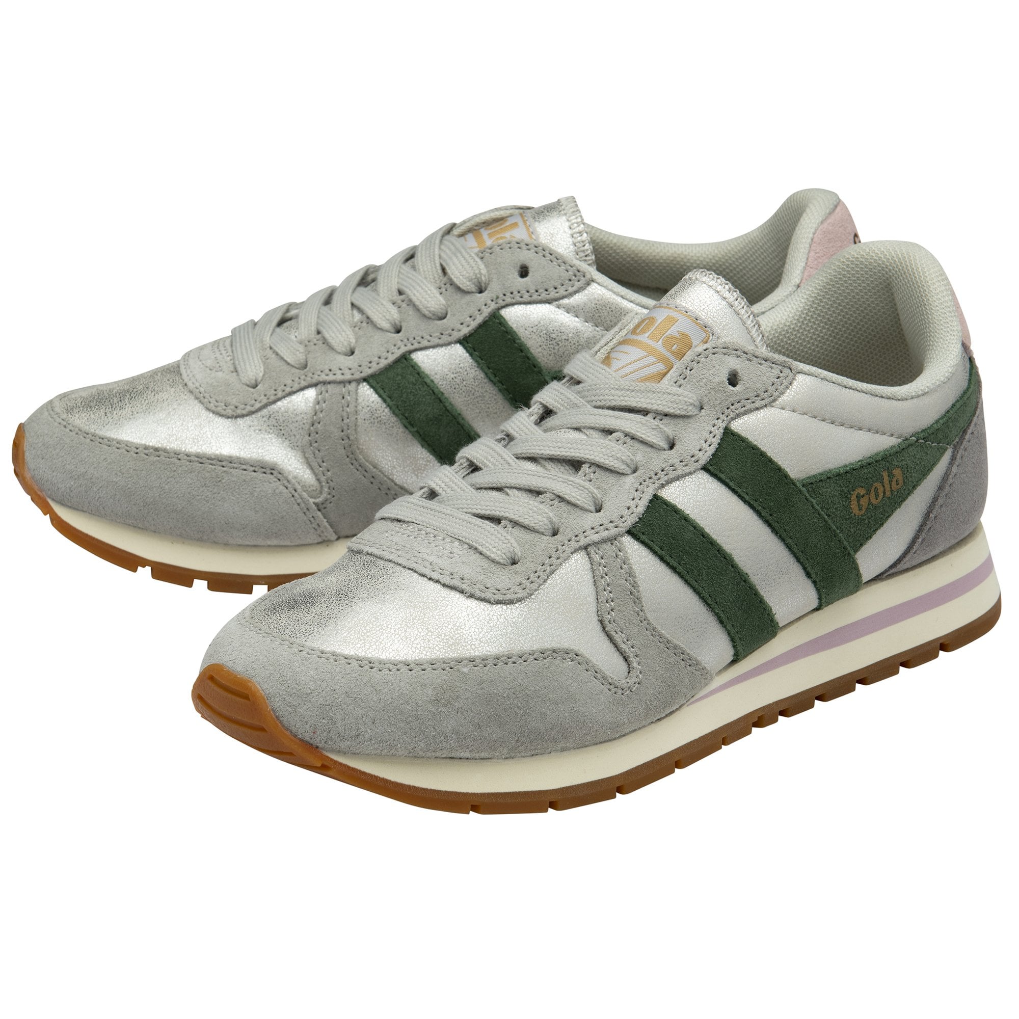 gola-daytona-blaze-sneaker-f-r-damen-silber-tanne-rosa image 3