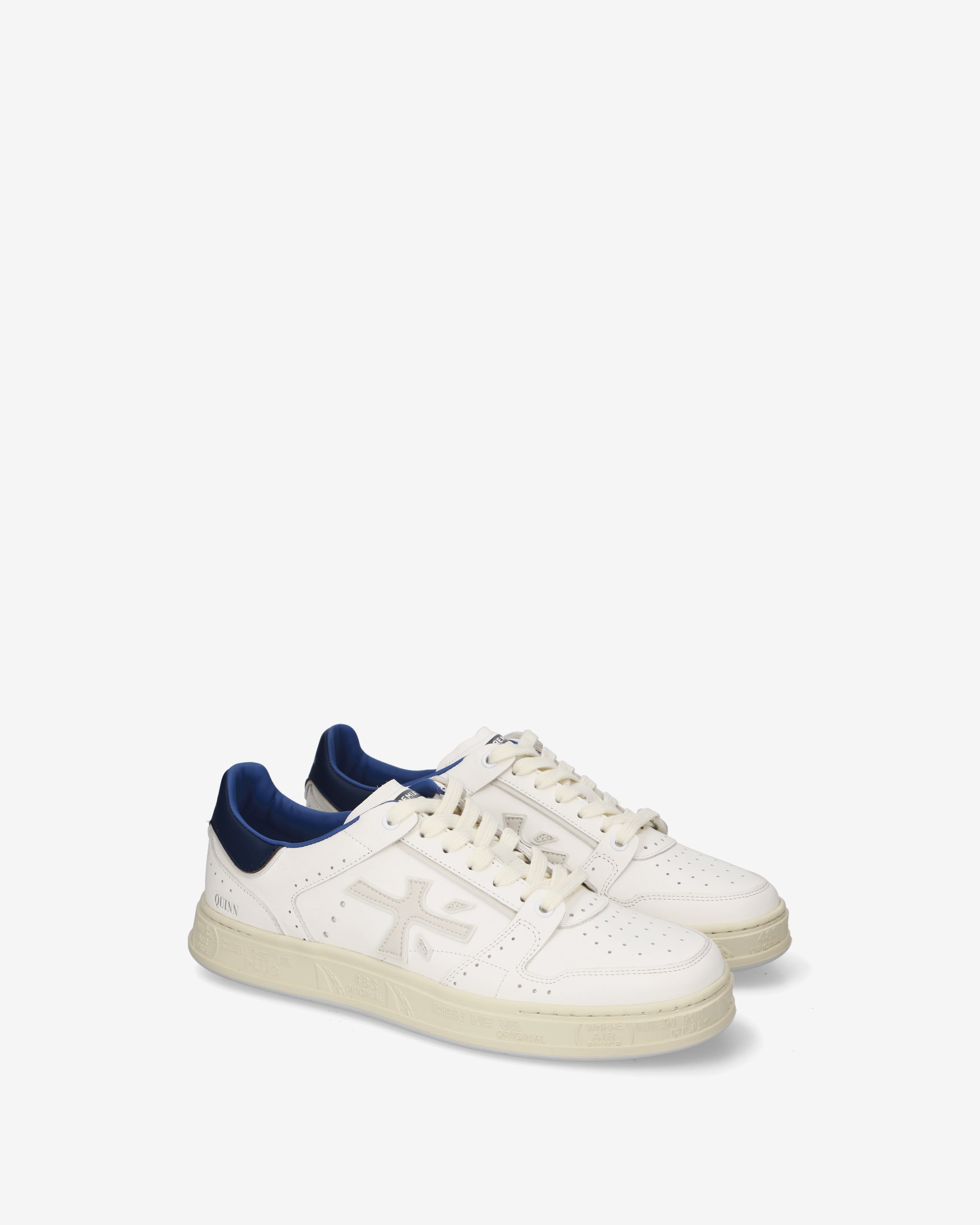 premiata-quinn-8211-sneaker-panna-wei-royalblau image 4