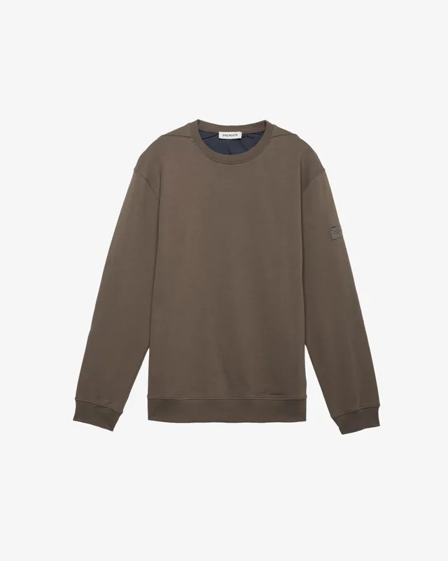 premiata-essential-sweatshirt-mud-herren-oversize image 1