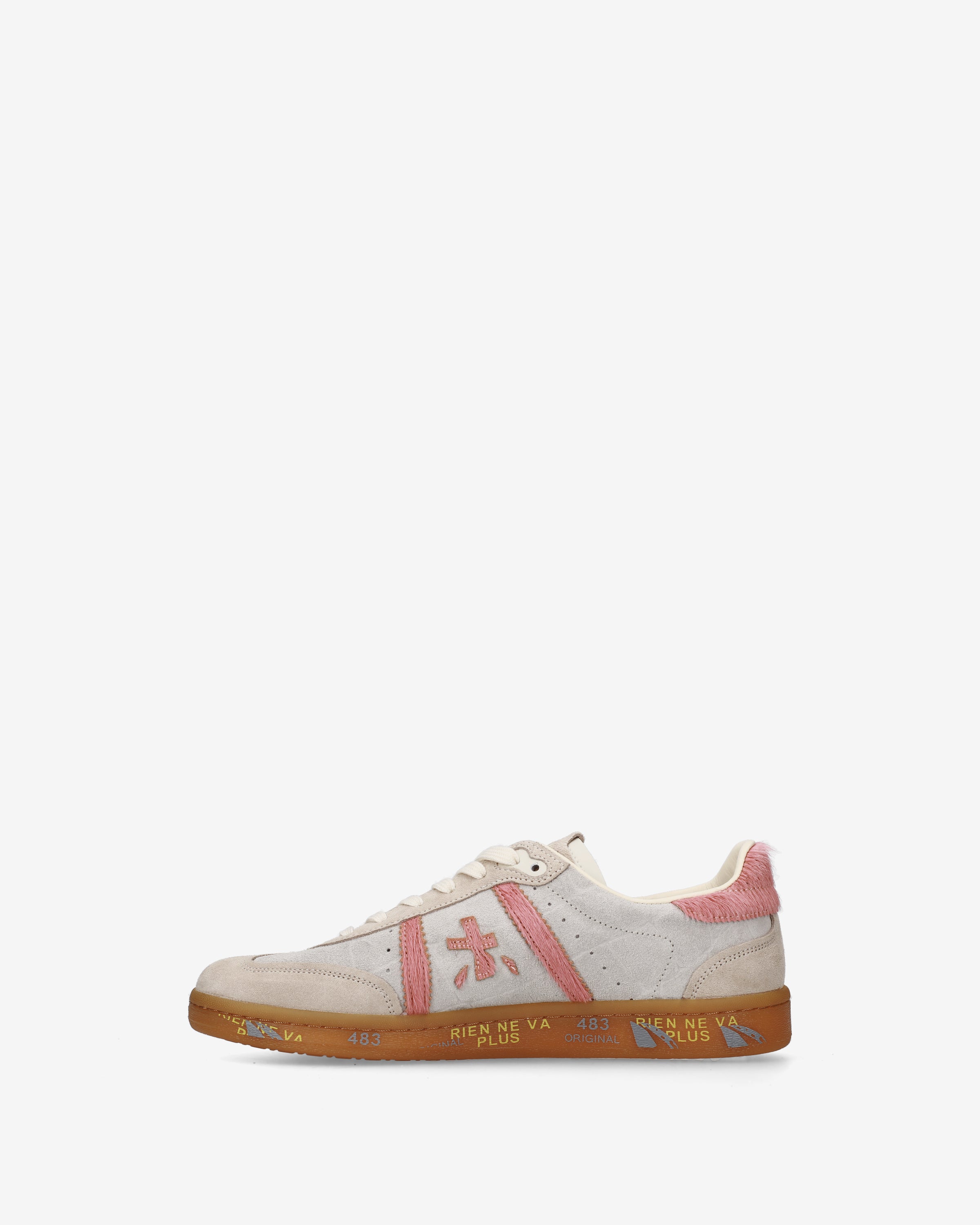 premiata-bonnied-8574-sneaker-beige-rosa-damen image 3