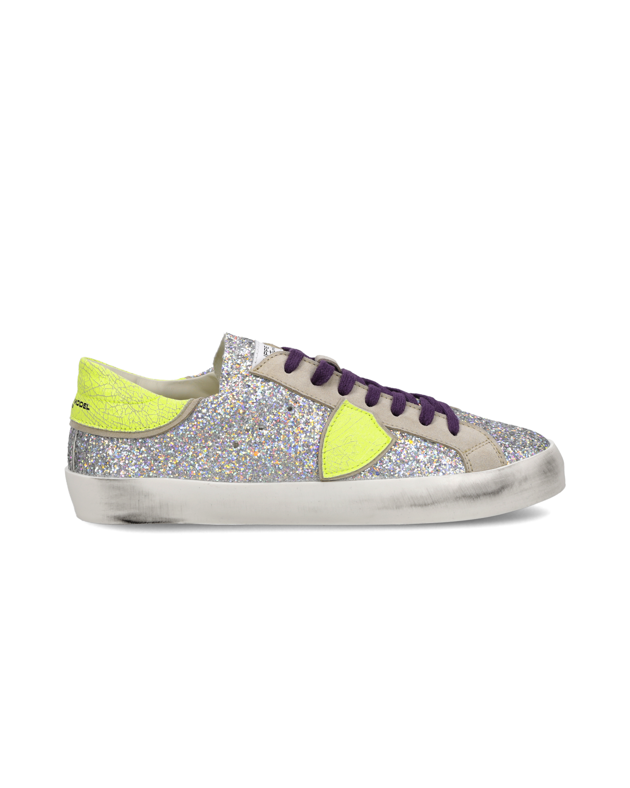 philippe-model-prsx-sneaker-junior-silber-fluo image 1