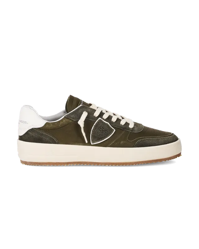 philippe-model-nice-herren-sneaker-vert-militaire image 1