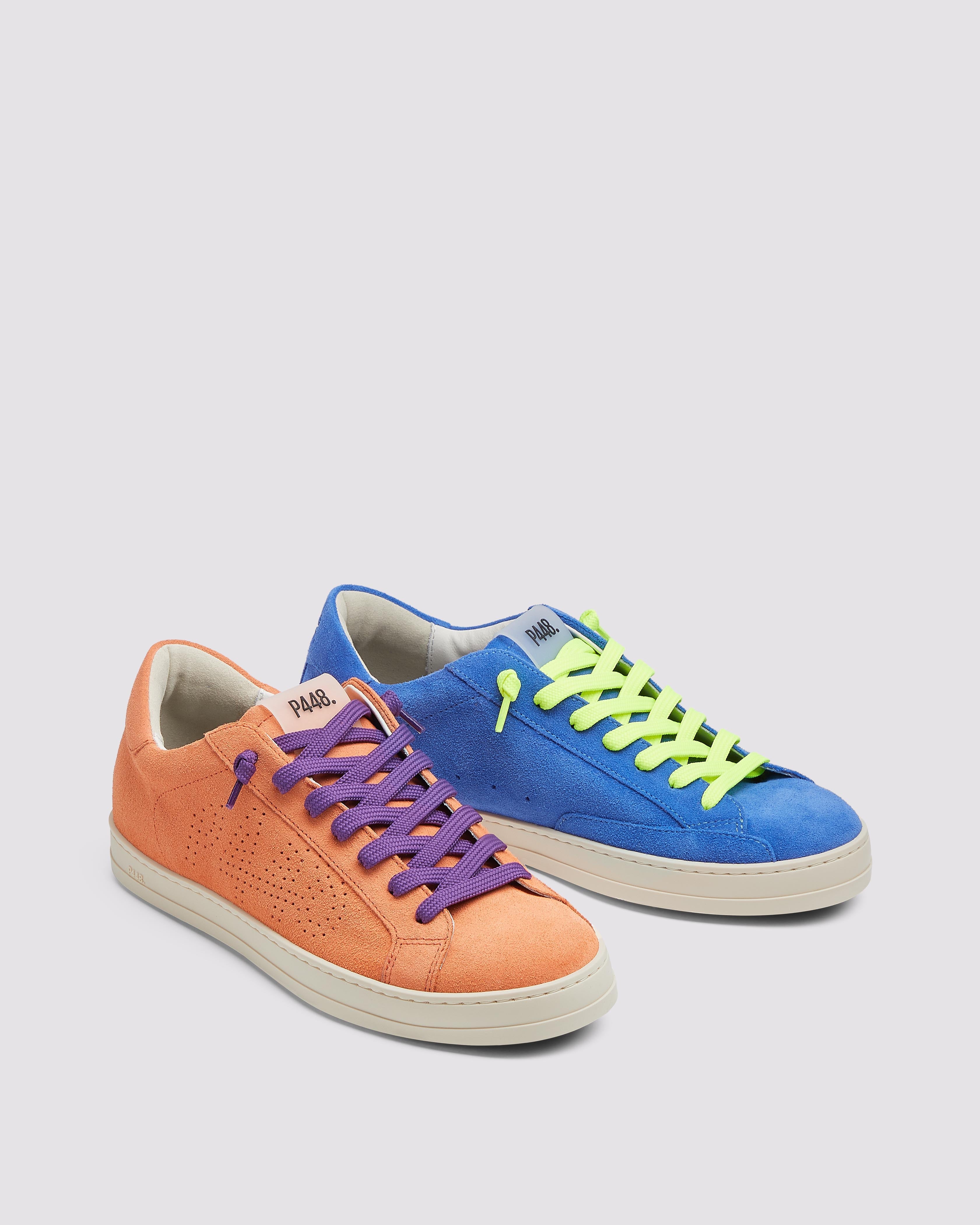 p448-john-kaleidoscope-spritz-low-top-sneaker-blau-orange image 1