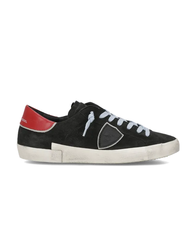 philippe-model-prsx-herren-sneaker-schwarz-rot image 1