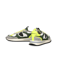 philippe-model-olympique-herren-sneaker-wei-gr-n-gelb-fluo image 4