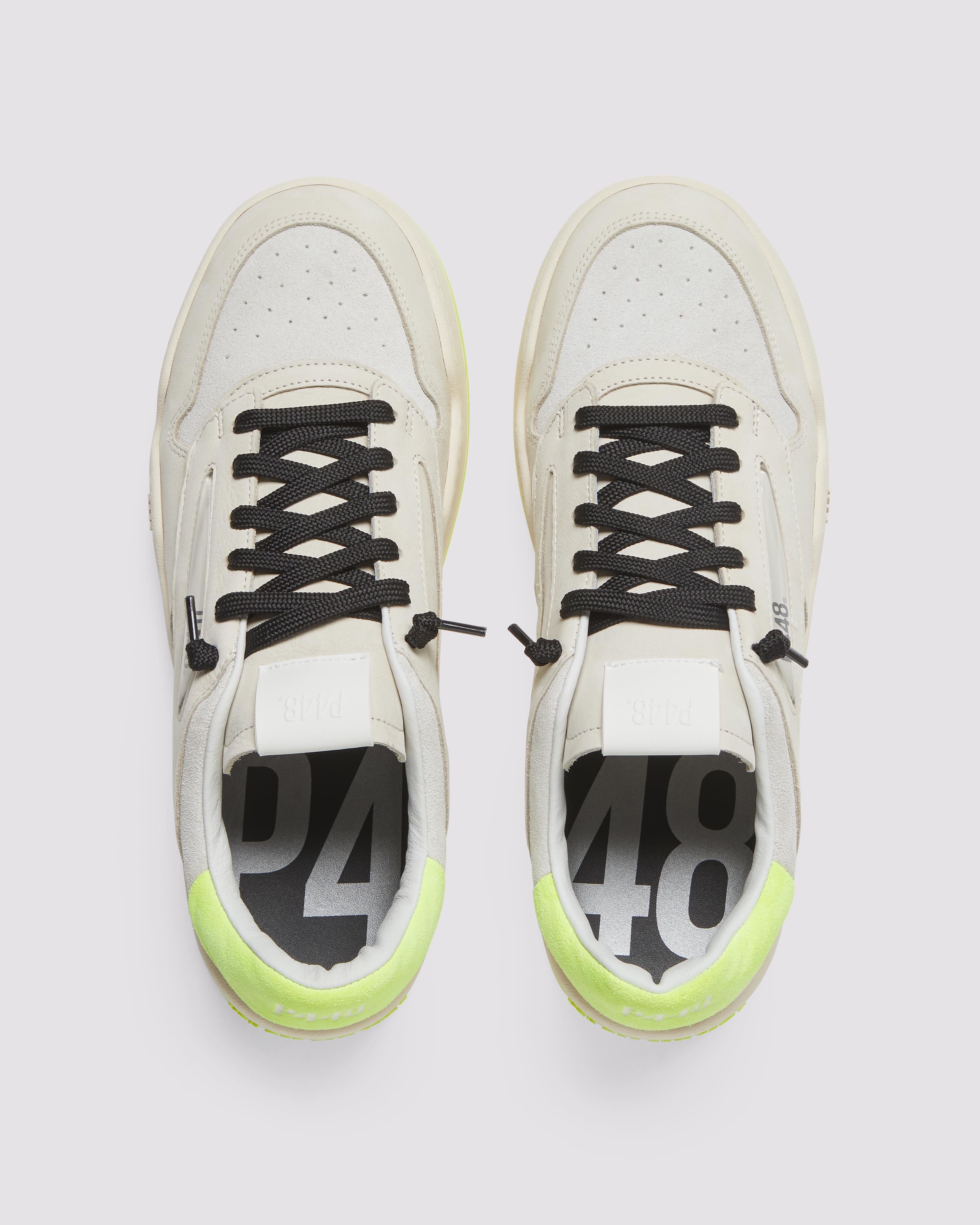 p448-brixton-limelight-herren-low-top-sneaker-beige-neon image 2