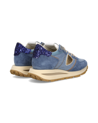 philippe-model-tropez-haute-damen-high-top-sneaker-blau-denim image 2