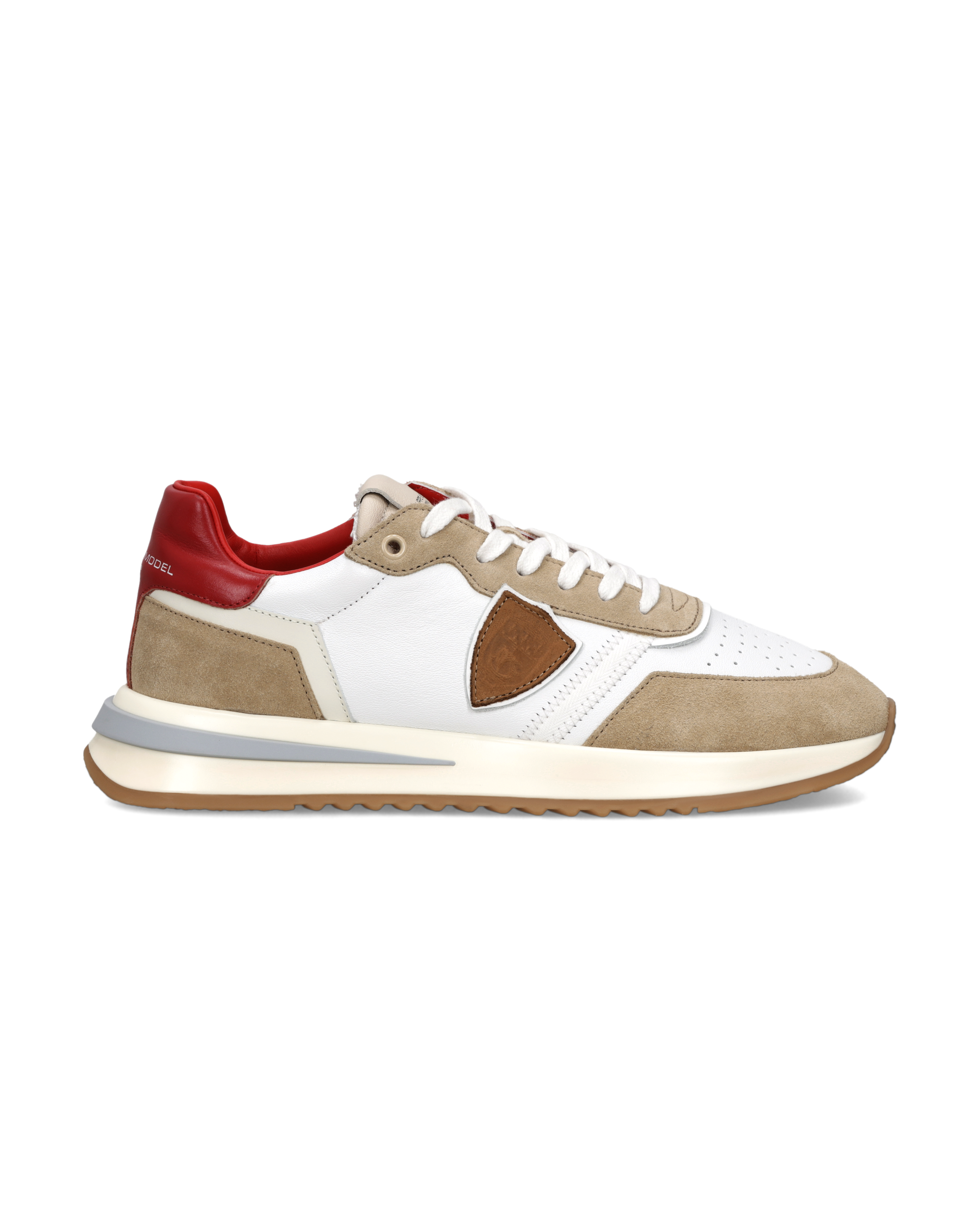 philippe-model-tropez-2-1-herren-sneaker-wei-rot-beige image 1