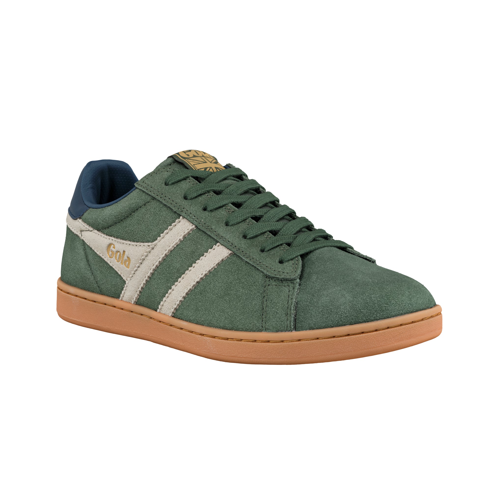 gola-equipe-ii-wildleder-herren-turnschuhe-dunkelkhaki-navy image 2