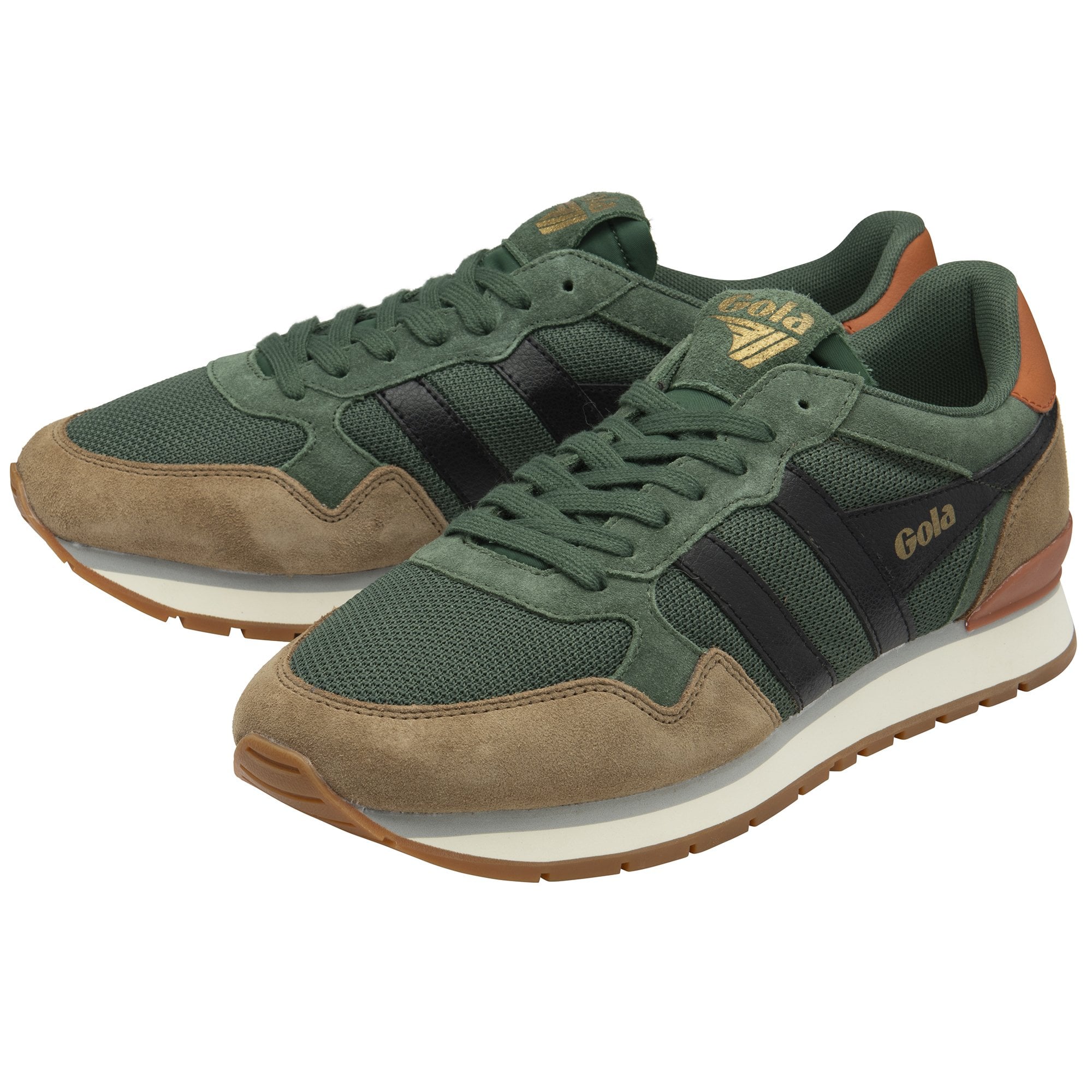 gola-colorado-herren-sneaker-mesh-wildleder-tannengr-n image 3