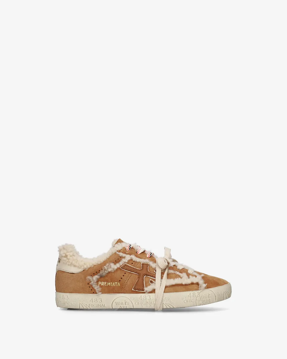 premiata-stevend-8693m-sneaker-damen-cuoio-shearling image 1