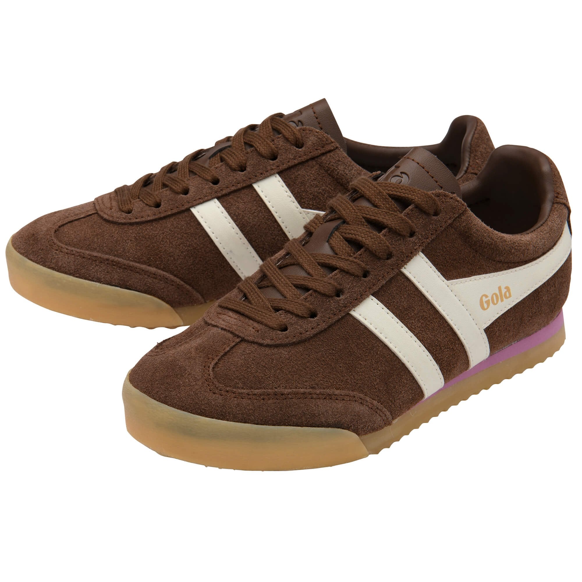 gola-apollo-damen-sneaker-wildleder-dunkelbraun-cremewei image 3