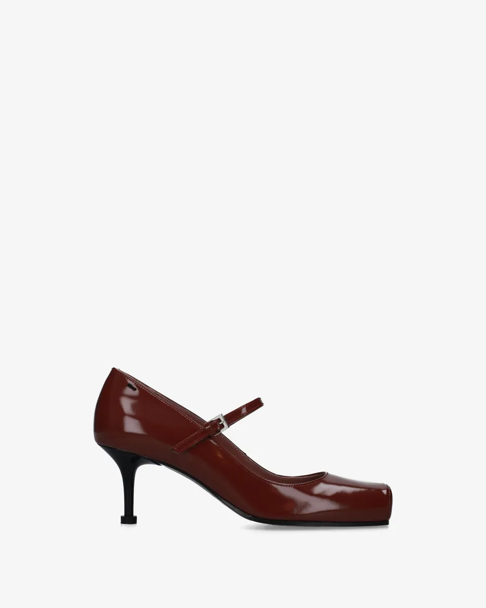 premiata-mary-jane-ballerina-damen-bordeaux-leder image 1
