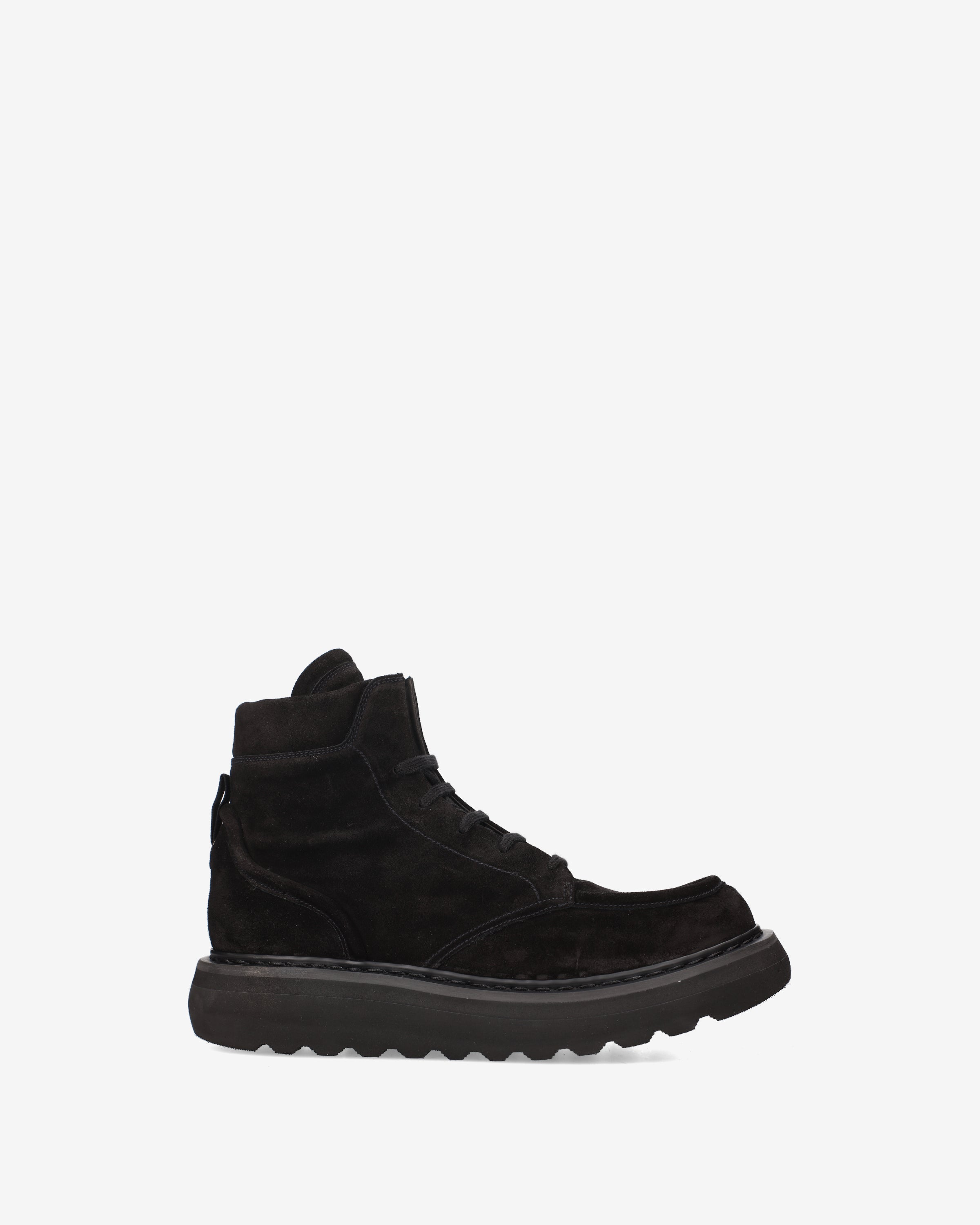 premiata-combat-boot-herren-suede-schwarz image 1