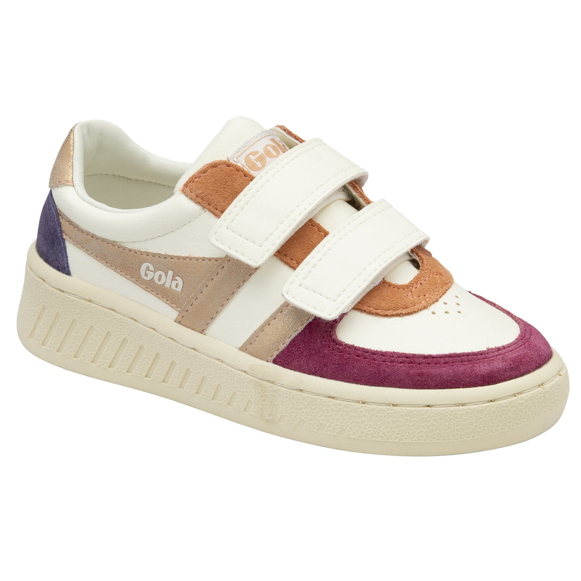 gola-grandslam-quadrant-strap-kinder-sneaker-wei-kirschrot image 2