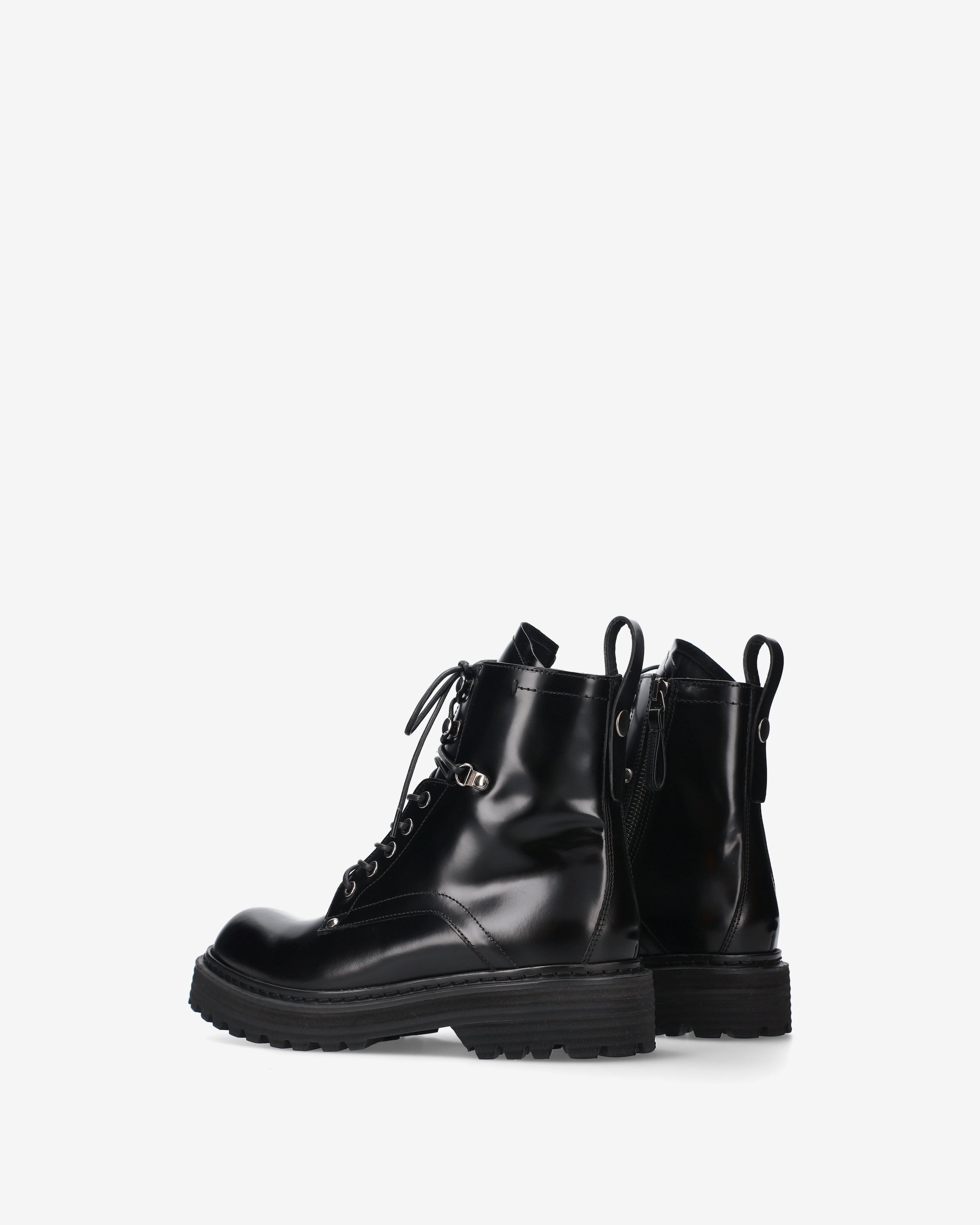 premiata-anfibio-platform-damen-boot-schwarz-lackleder image 5