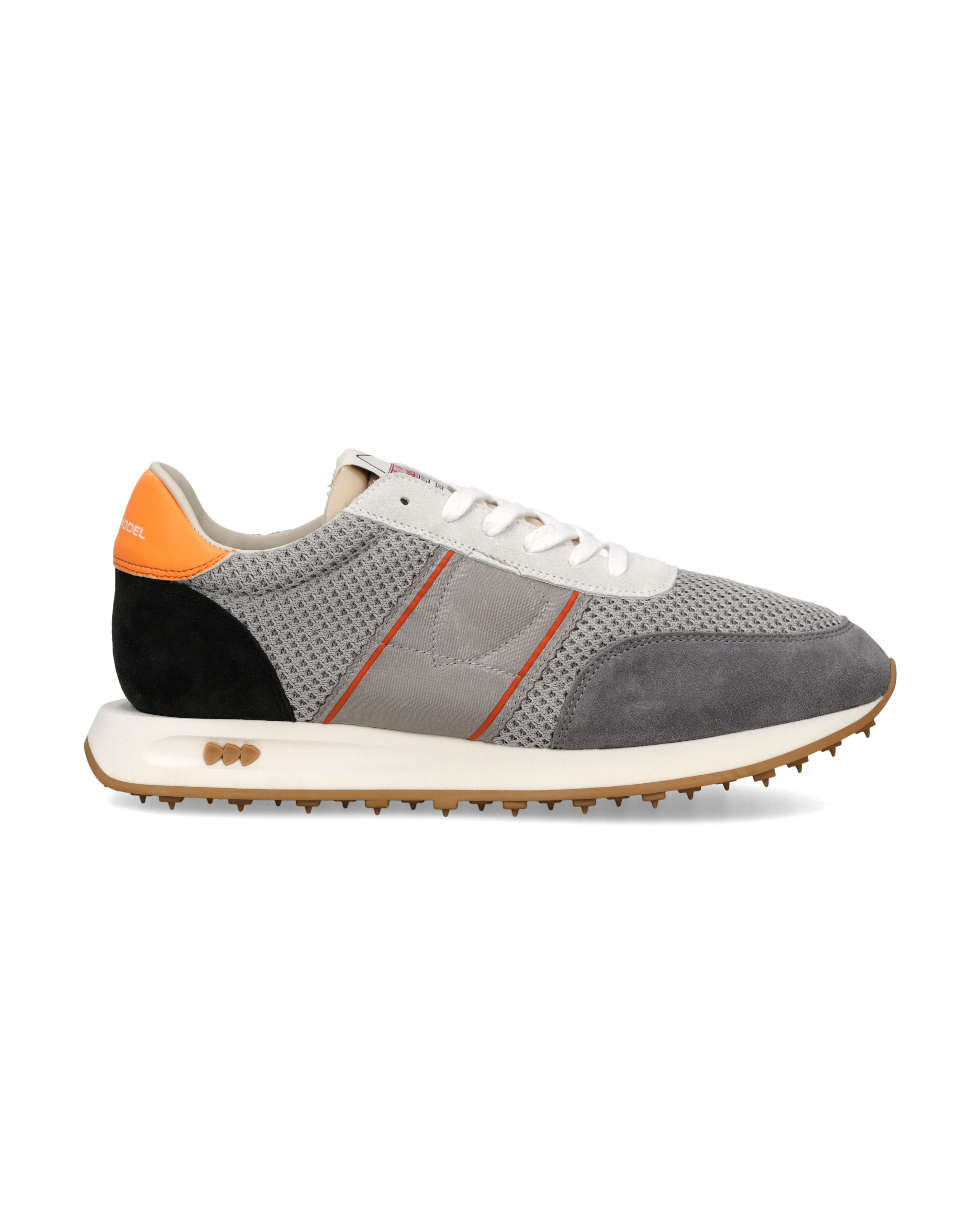 philippe-model-running-tour-herren-sneaker-grau-orange-schwarz image 1