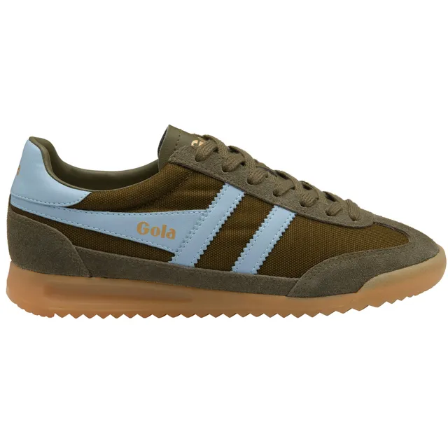 gola-tornado-damen-sneaker-khaki-nylon-wildleder-hellblau image 1