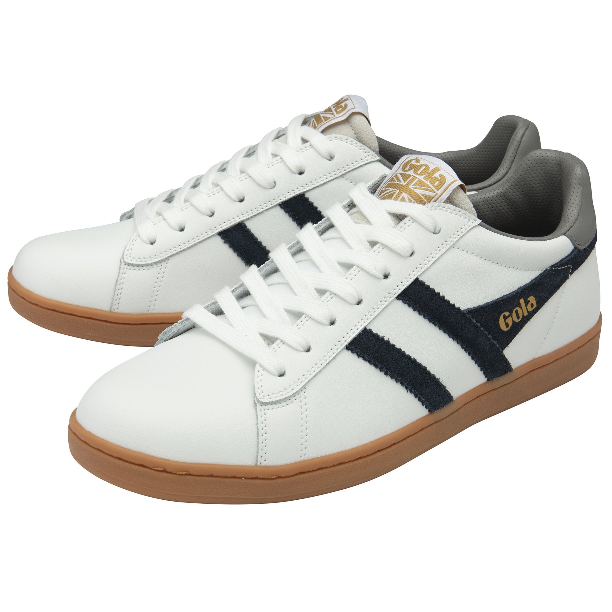 gola-equipe-ii-leder-herren-sneaker-wei-navy image 3