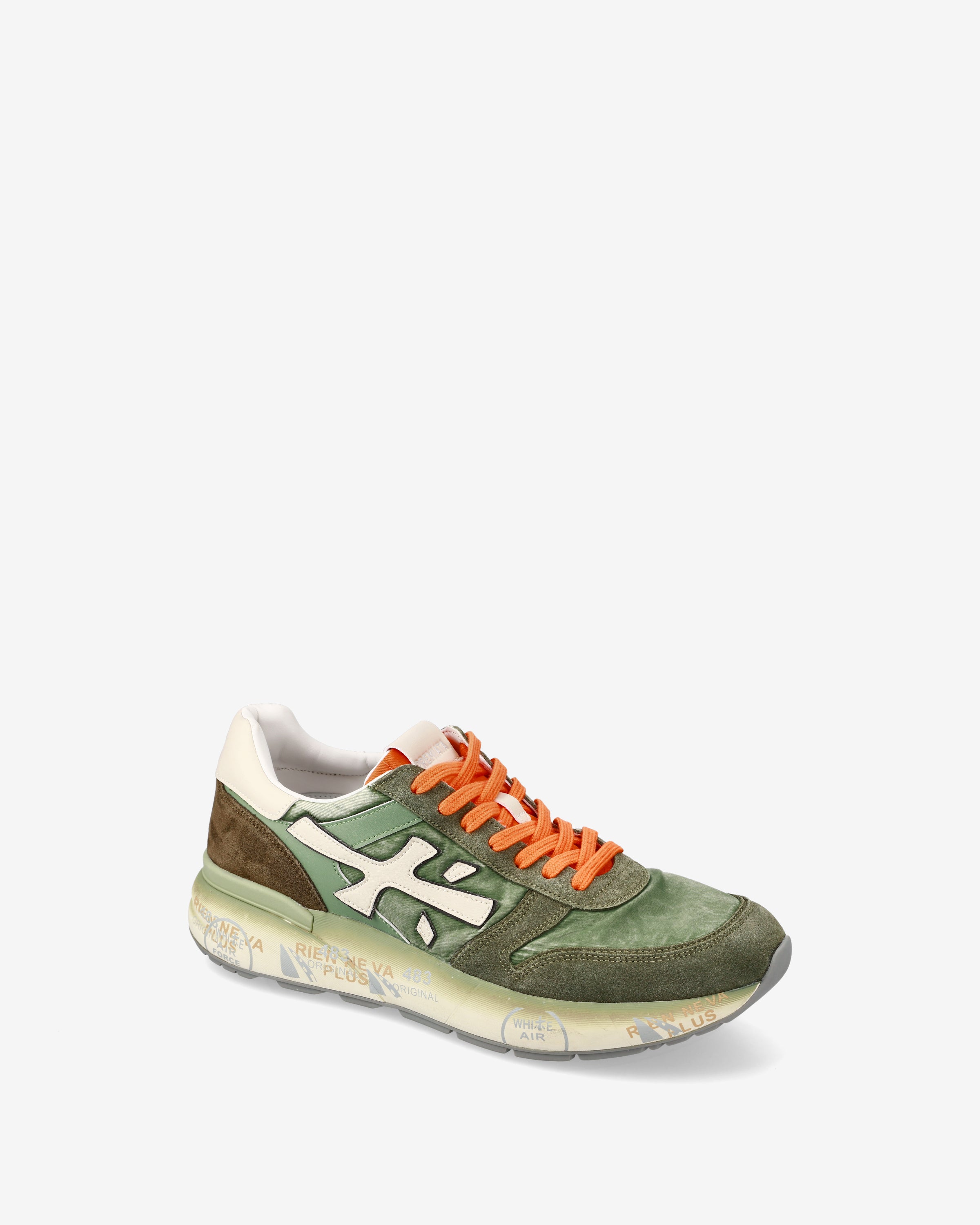 premiata-mick-7244-sneaker-salbeigr-n-herren-suede-mesh image 4