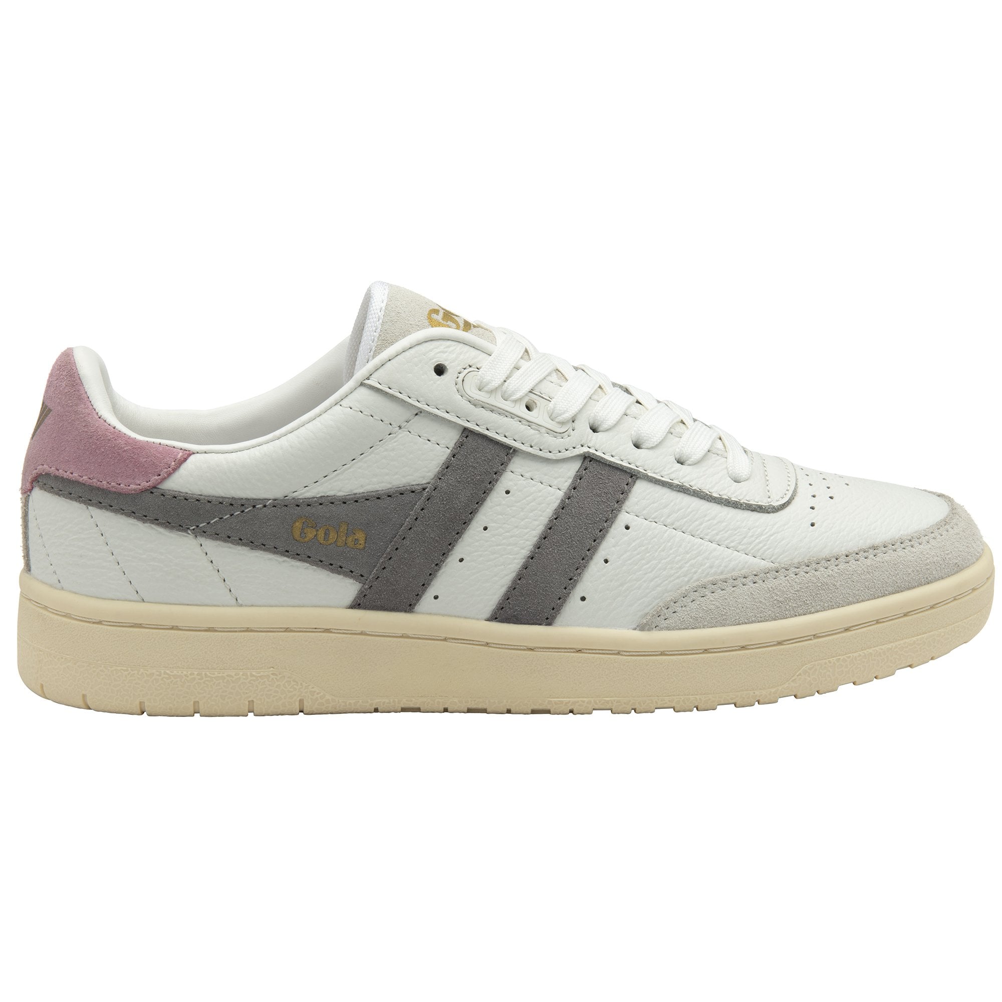 gola-falcon-damen-sneaker-wei-zementgrau-bonbonrosa image 1
