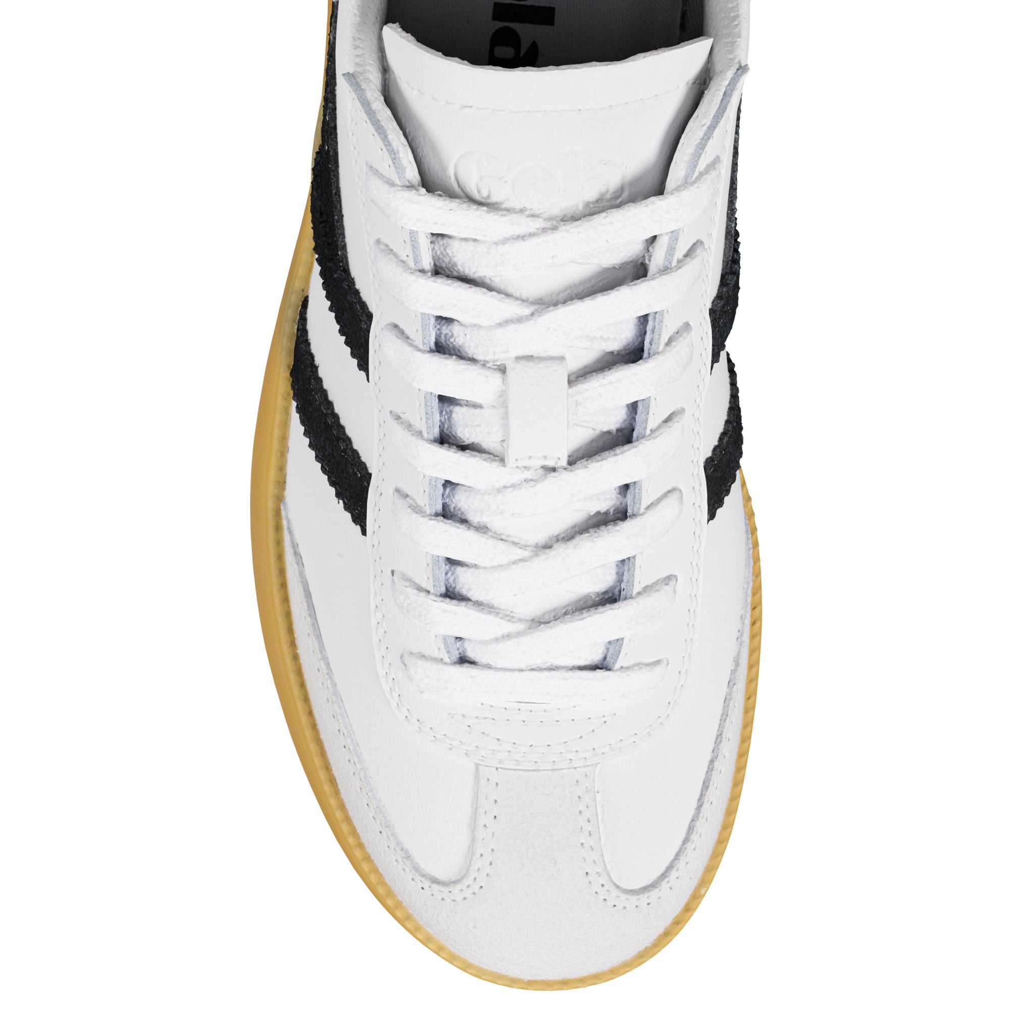 gola-viper-leder-damen-sneaker-heritage-t-toe-wei-schwarz image 4