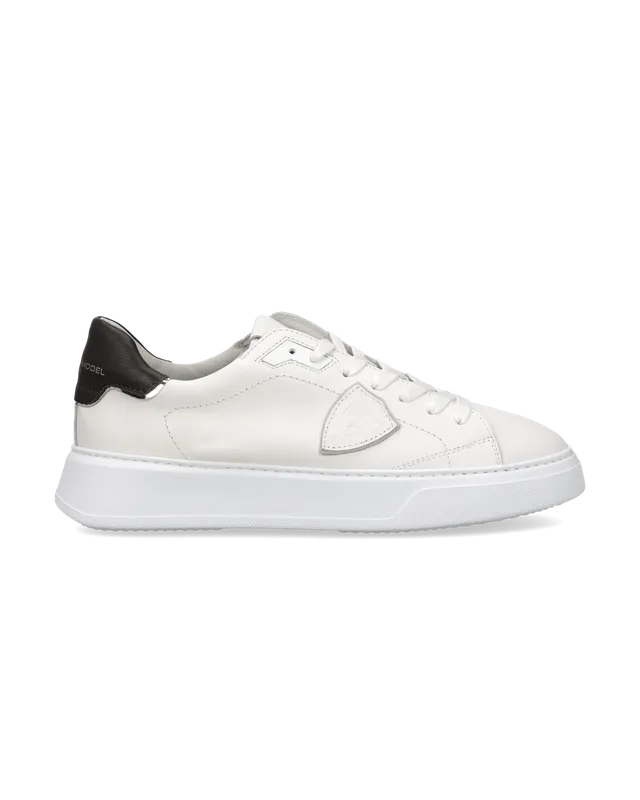 philippe-model-temple-herren-sneaker-wei-dunkelbraun image 1