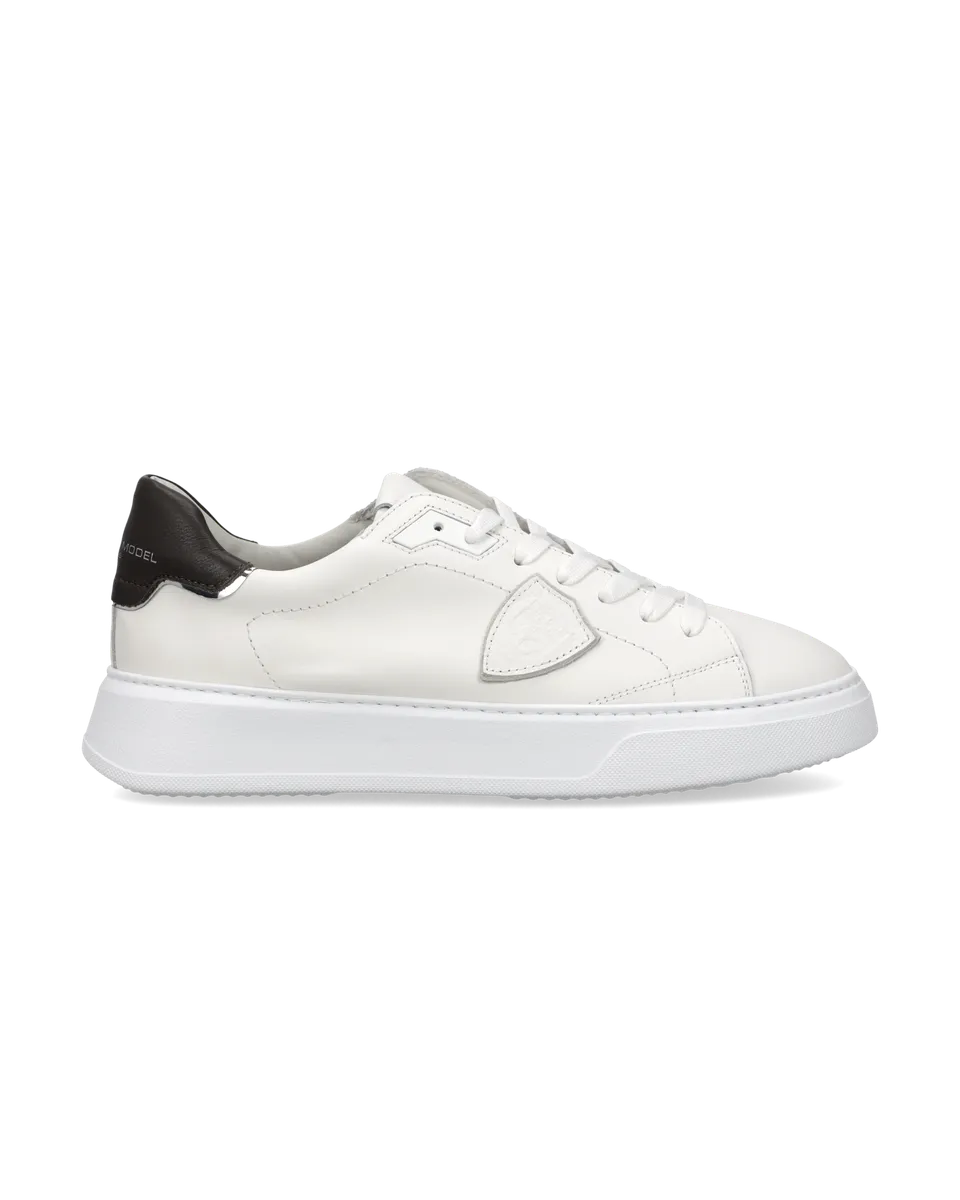 philippe-model-temple-herren-sneaker-wei-dunkelbraun image 1