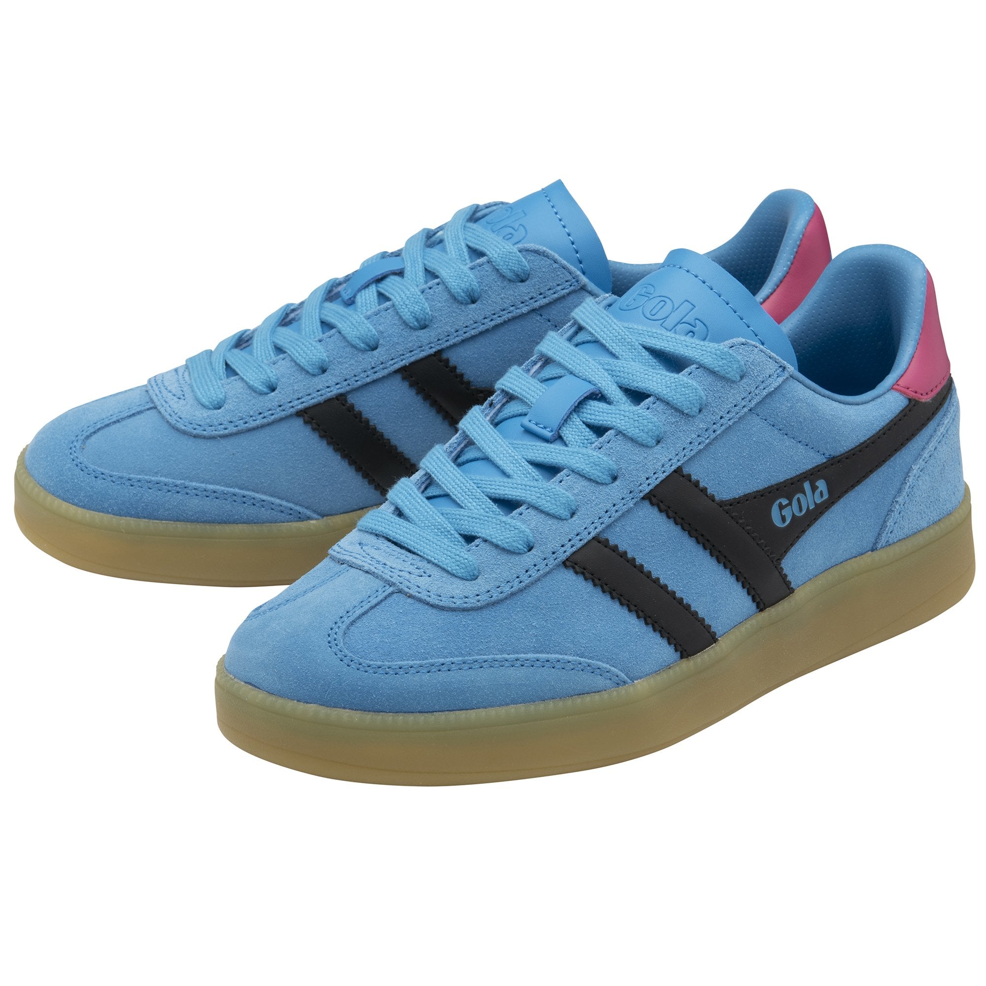 gola-viper-damen-sneaker-aus-wildleder-santorini-schwarz-fuchsia image 3