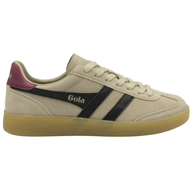 gola-viper-damen-sneaker-aus-wildleder-beige-schwarz-kirschrot image 1