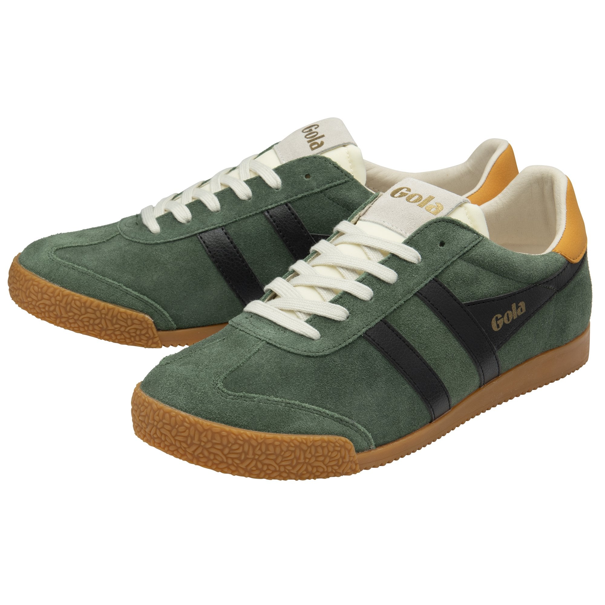 gola-elan-sneaker-f-r-herren-evergreen-wildleder-schwarz image 3
