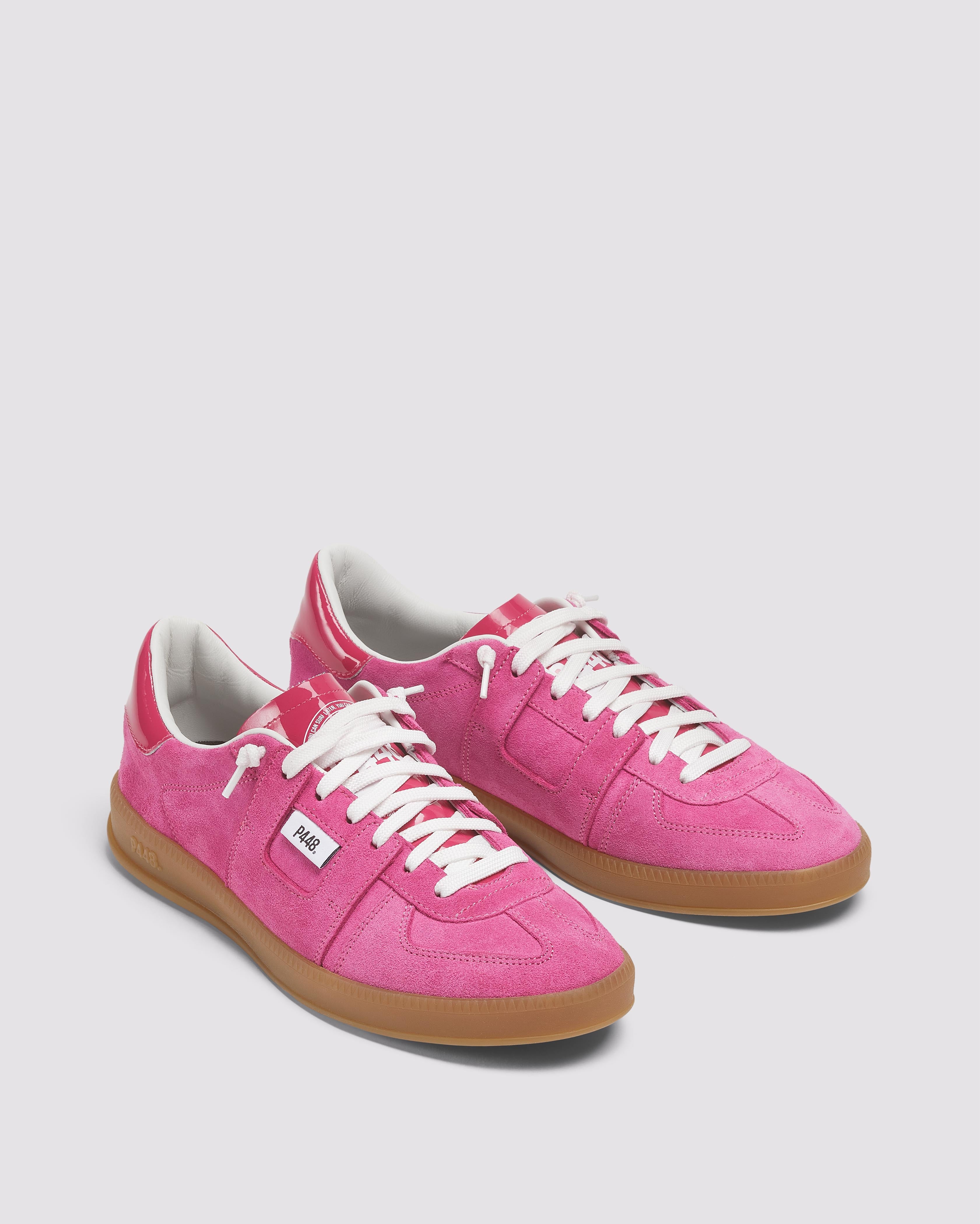 p448-monza-patent-punch-damen-low-top-sneaker-pink image 3