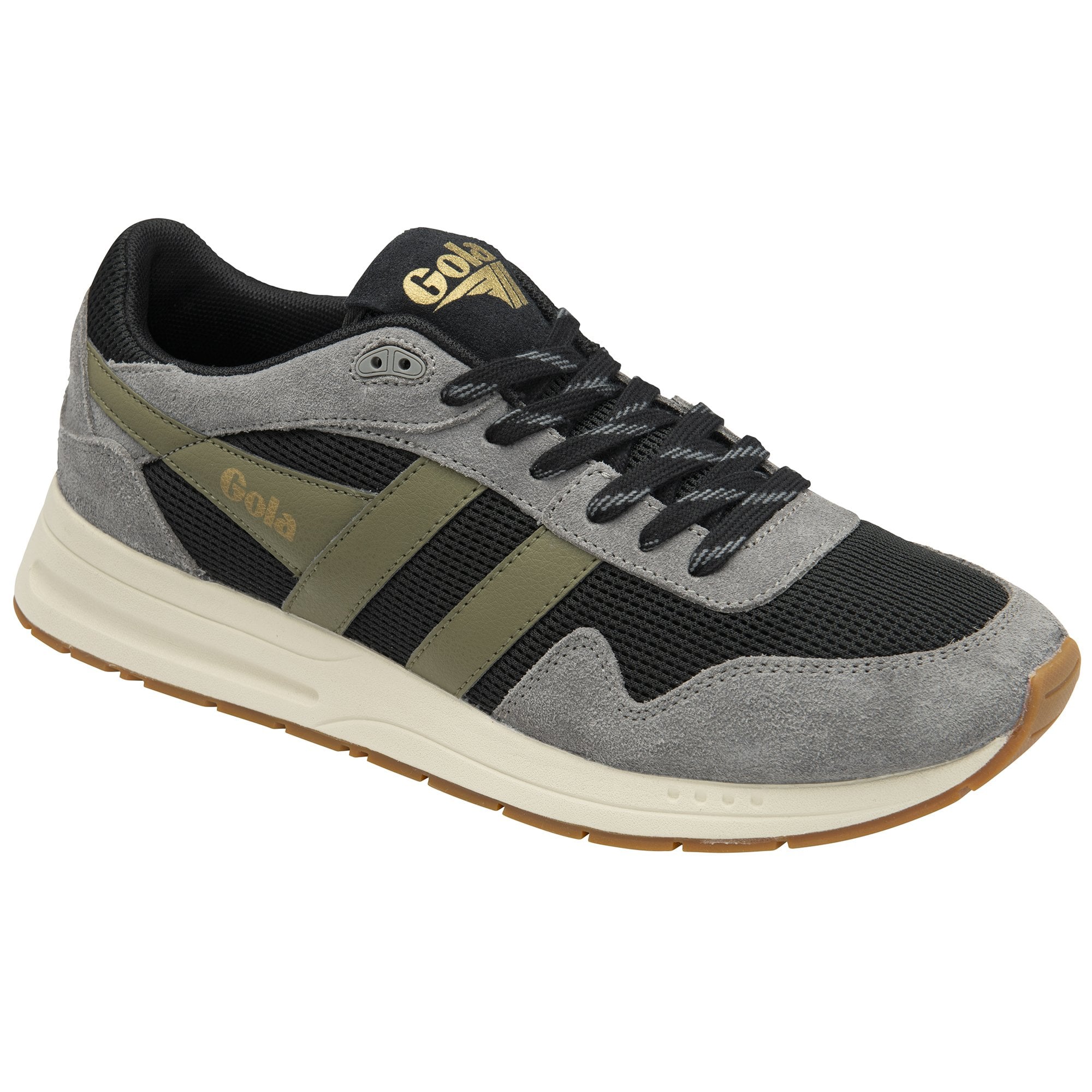 gola-delta-sneaker-f-r-herren-schwarz-aschgrau-khaki image 2