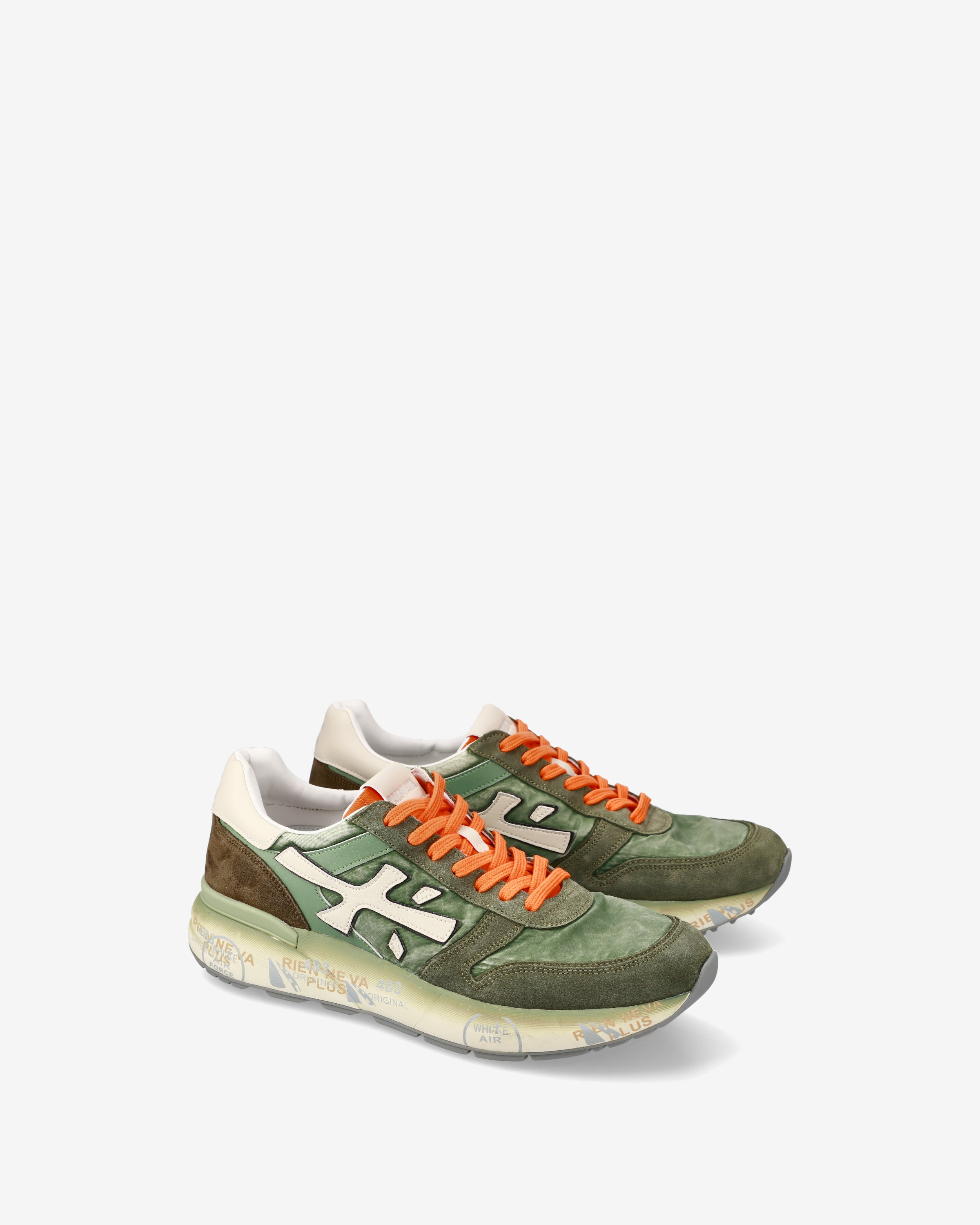 premiata-mick-7244-sneaker-salbeigr-n-herren-suede-mesh image 2