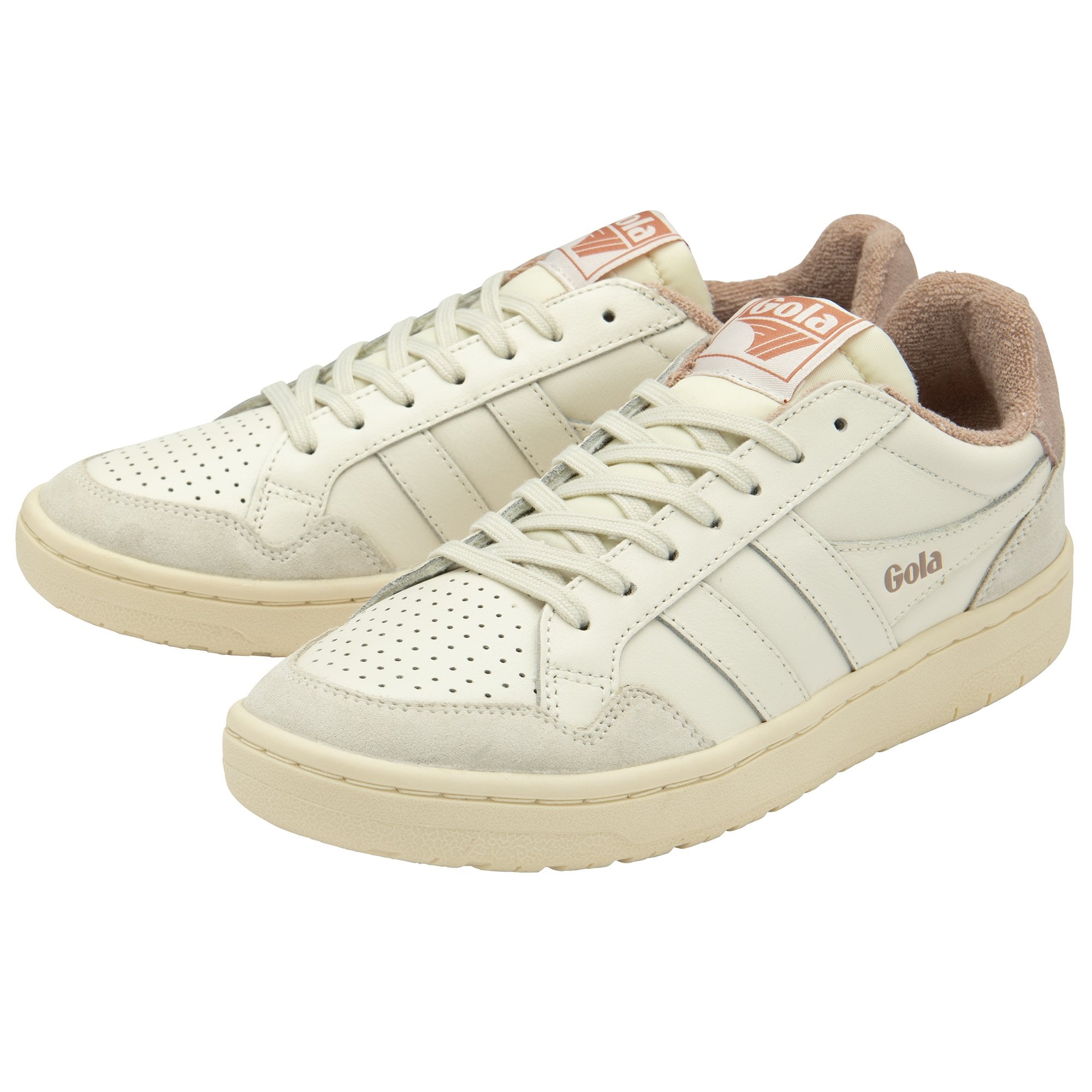 gola-eagle-damen-court-sneaker-off-white-pfingstrosenrot image 3