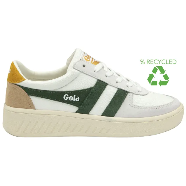 gola-grandslam-trident-damen-court-sneaker-wei-tannengr-n-sonnengelb image 1