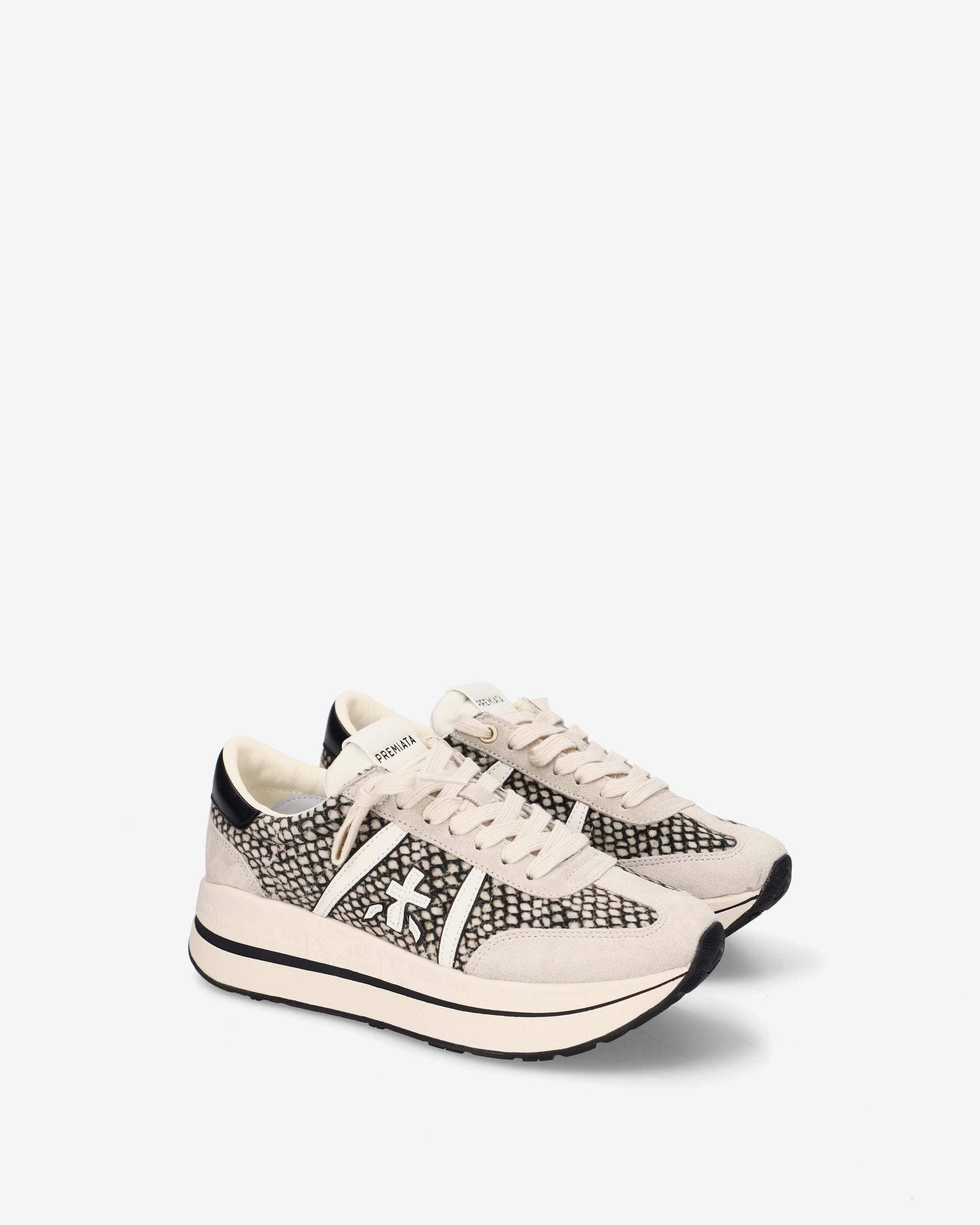 premiata-bethcoin-8501-damen-platform-sneaker-mesh-suede image 2