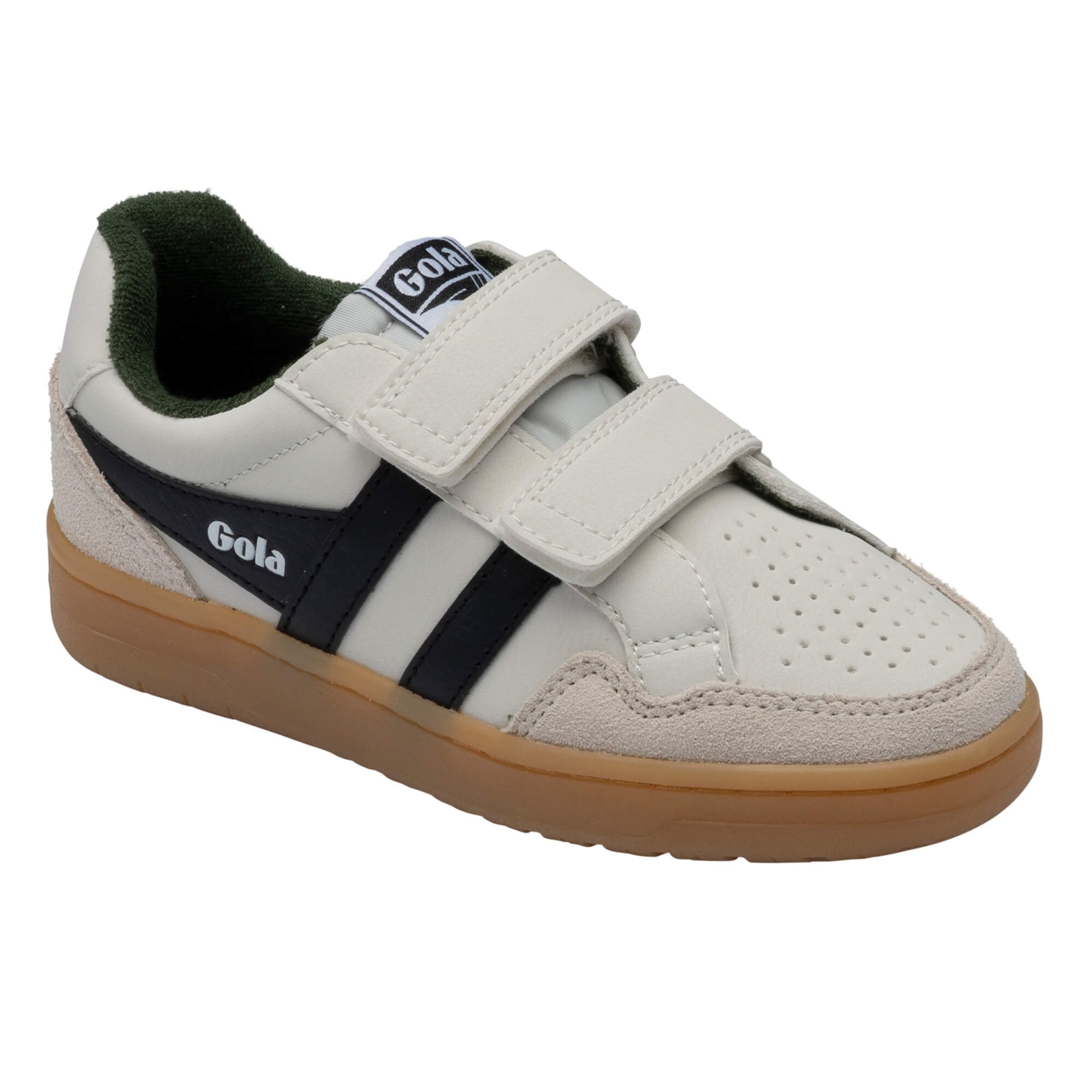 gola-eagle-strap-kinder-sneaker-cremewei-schwarz-klett image 2