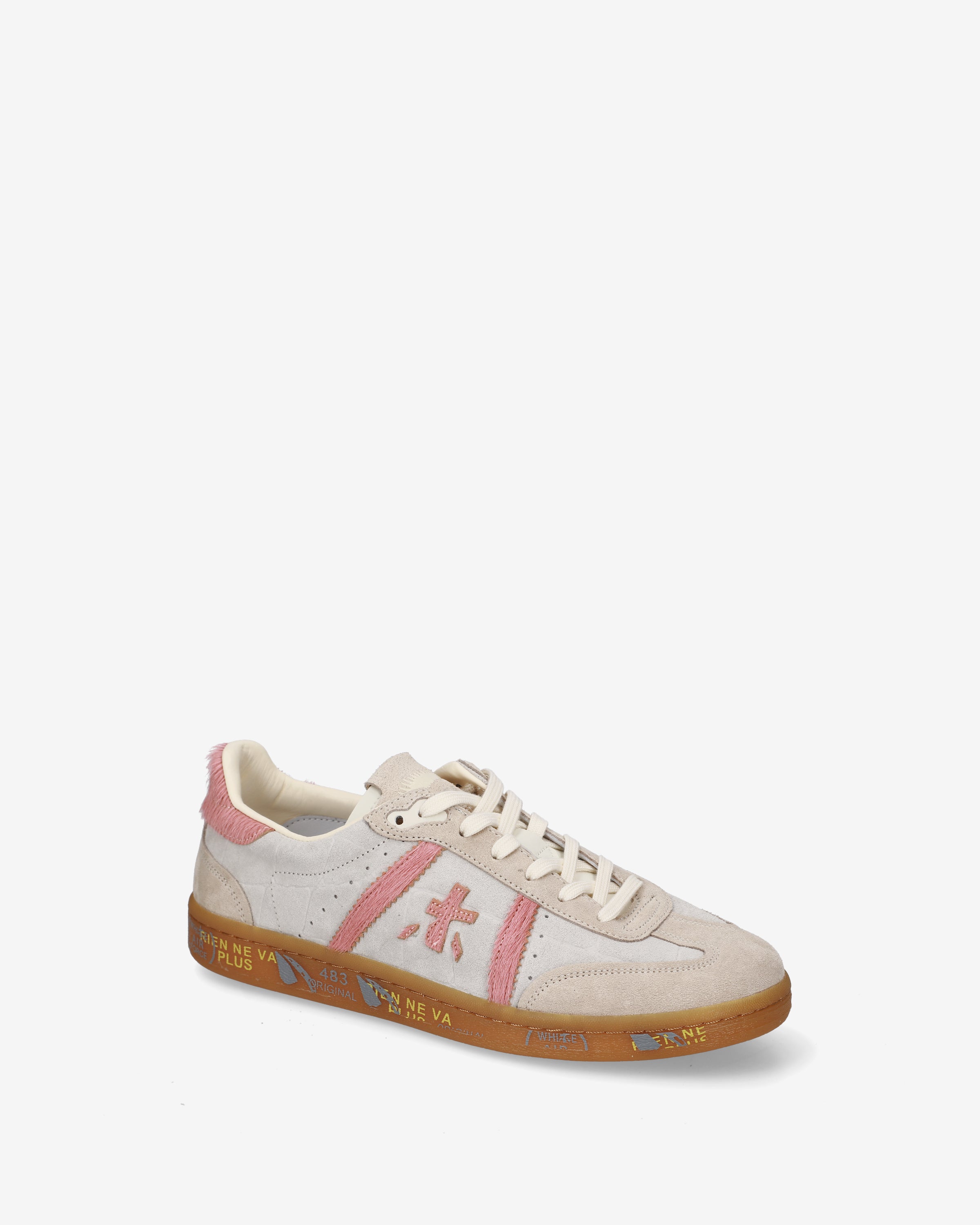premiata-bonnied-8574-sneaker-beige-rosa-damen image 4