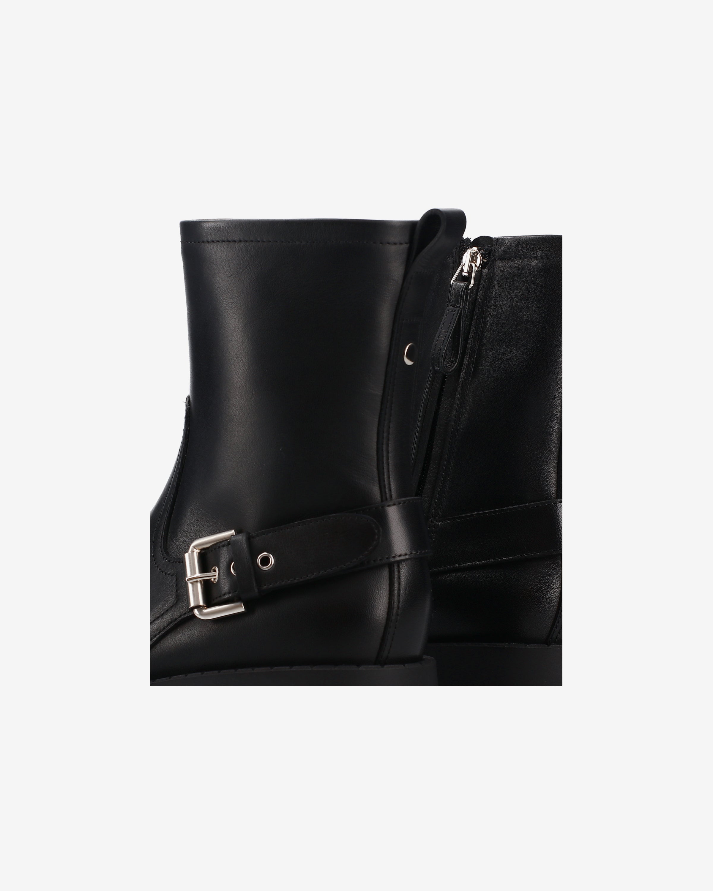 premiata-stivaletti-in-pelle-nera-damen-ankle-boots-aus-kalbsleder-schwarz image 6