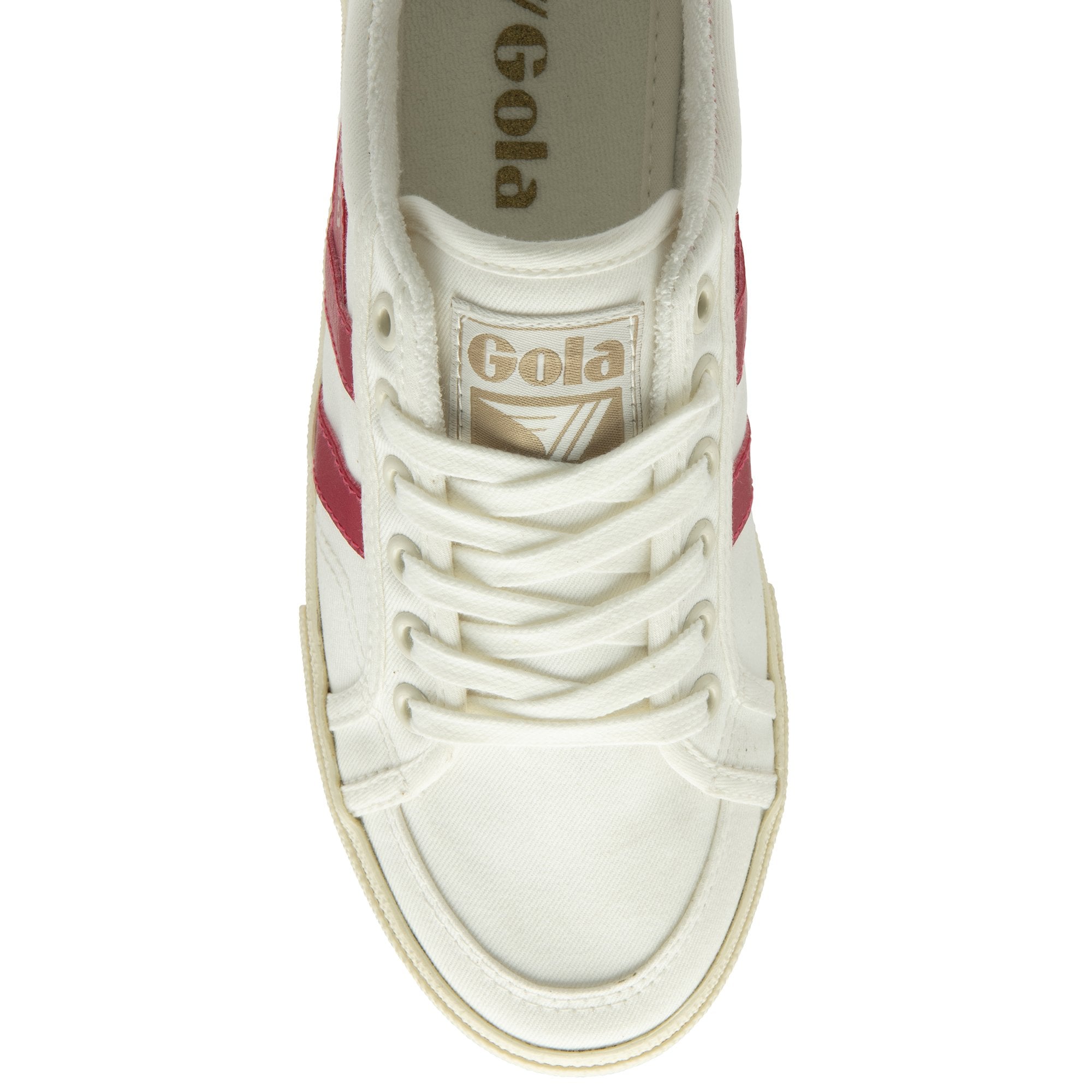 gola-stratus-plimsoll-damen-sneaker-cremewei-himbeerrot image 5