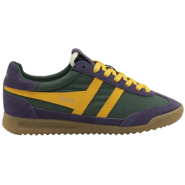 gola-firefly-sneaker-f-r-damen-tannengr-n-pflaume-gelb image 1